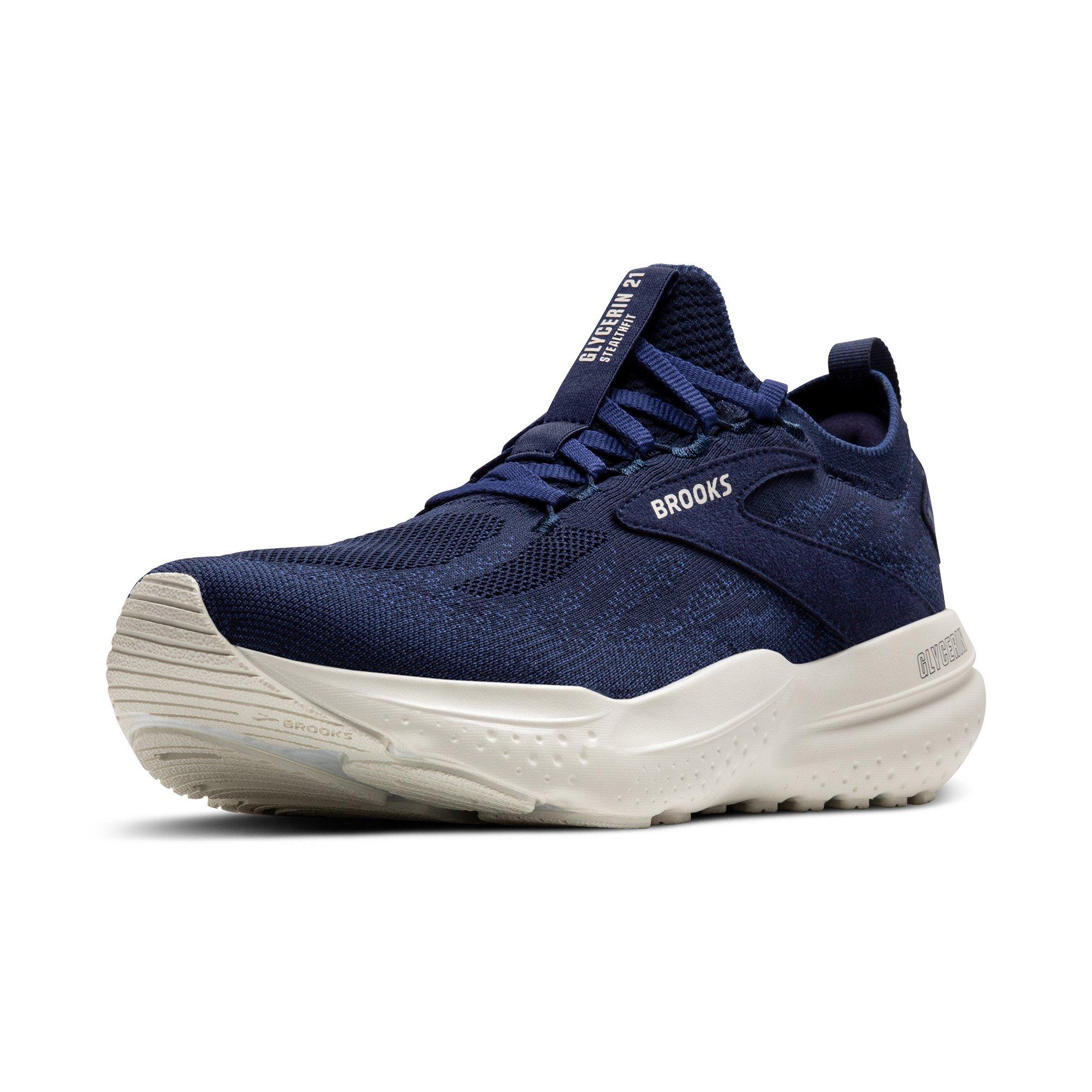 Brooks Glycerin StealthFit 21 "Navy" Men's Road Running Shoe - NAVY Thumbnail View 4