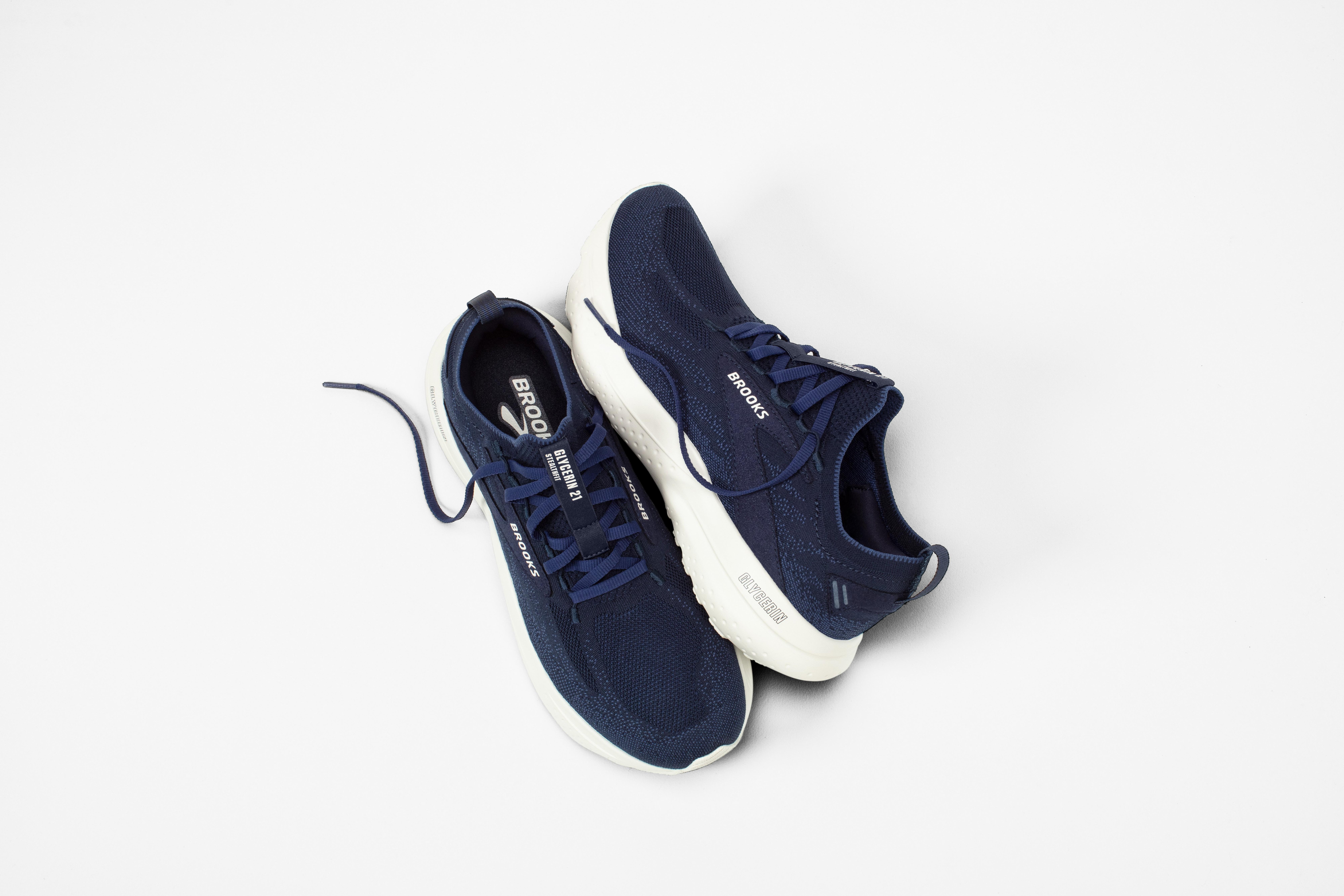 Brooks Glycerin StealthFit 21 "Navy" Men's Road Running Shoe - NAVY Thumbnail View 5