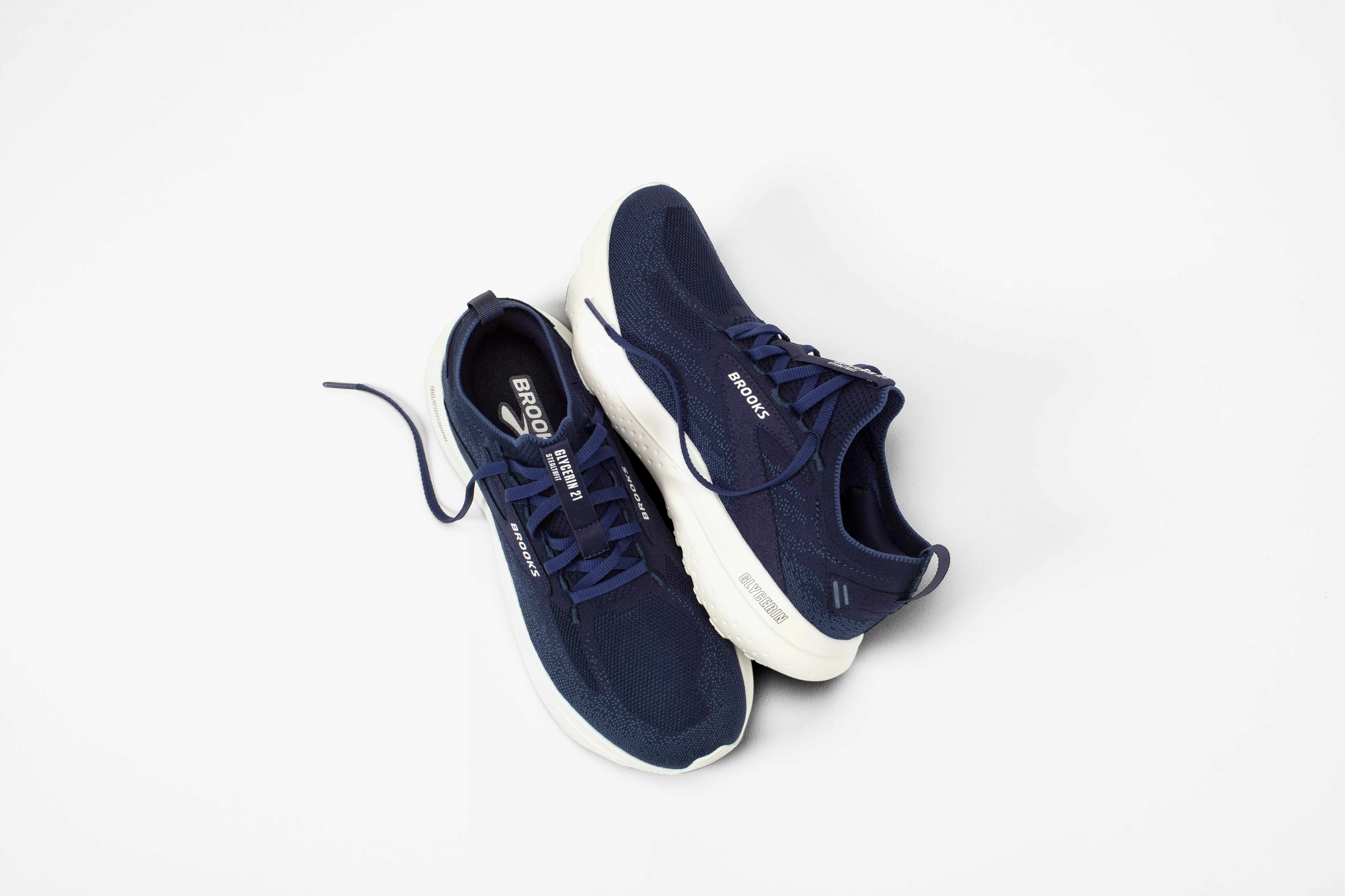 Brooks Glycerin StealthFit 21 "Navy" Men's Road Running Shoe - NAVY
