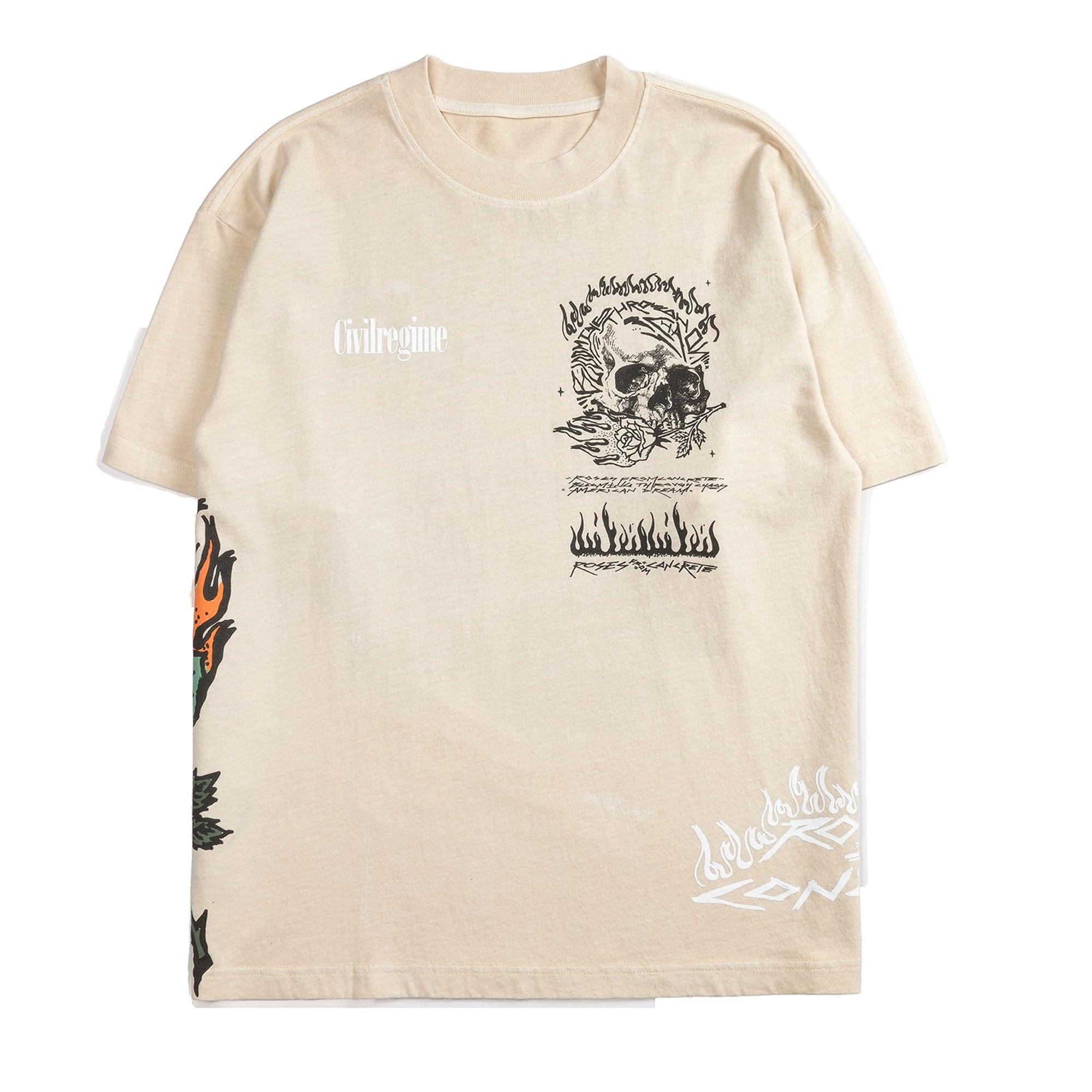 Civil Regime Men's Bloom Thru This Tee - BUTTER Thumbnail View 1