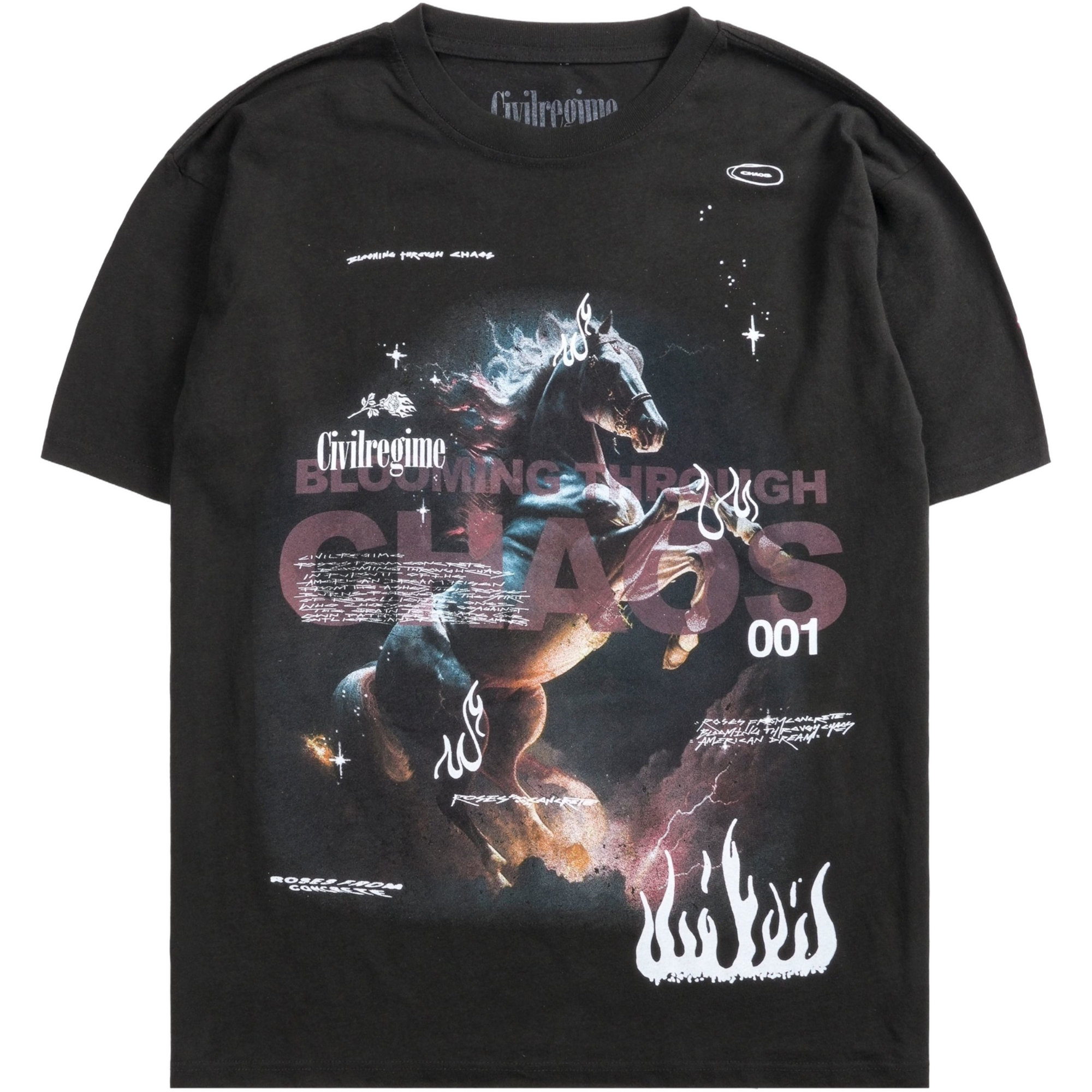 Civil Regime Men's Free To Dream HW Tee V2 - BLACK Thumbnail View 1