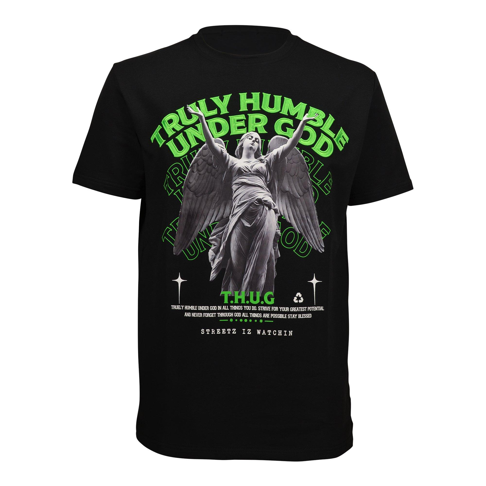 Streetz Iz Watchin Men's Truly Humble Tee - BLACK Thumbnail View 1