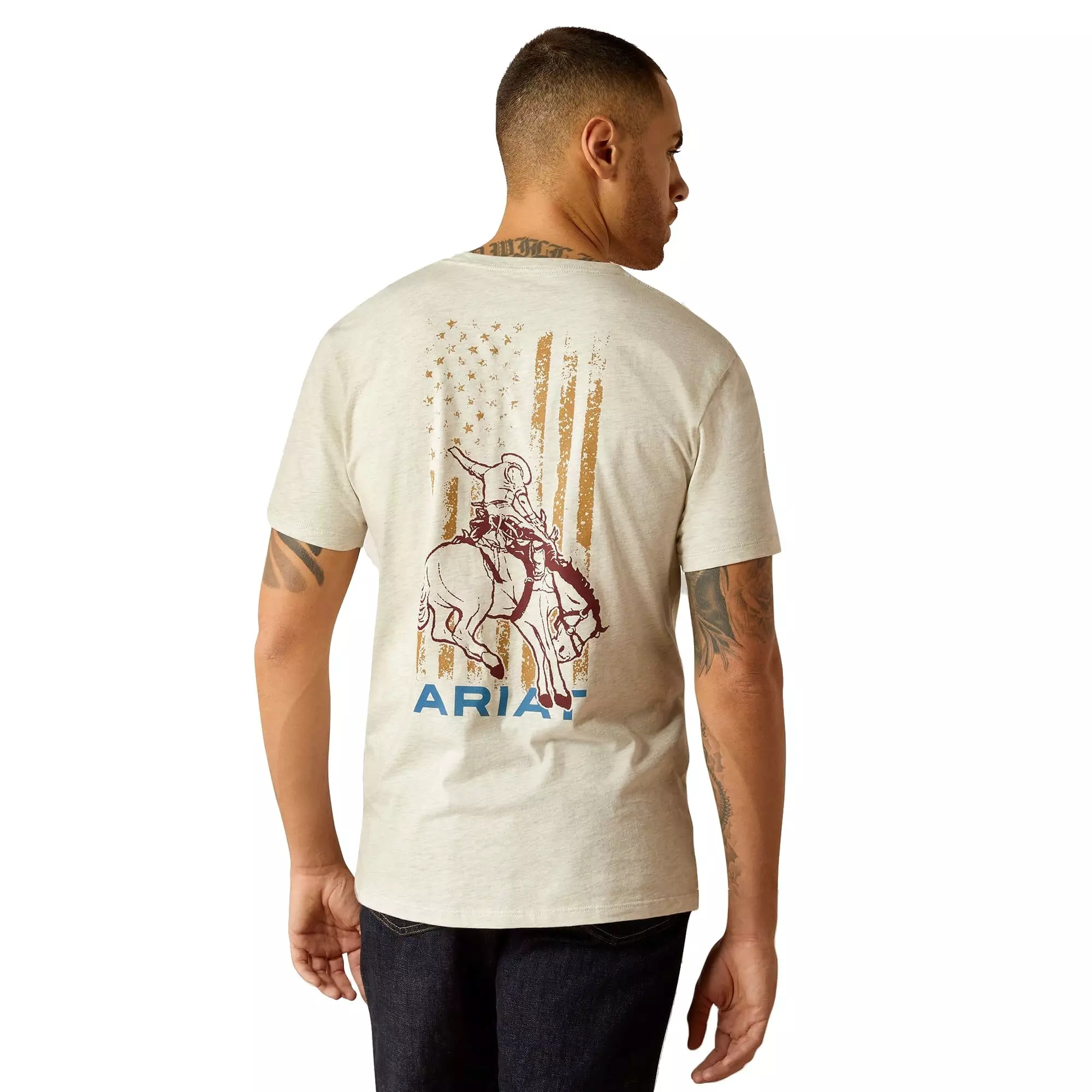 Ariat Men's Rodeo Proud Tee - CREAM