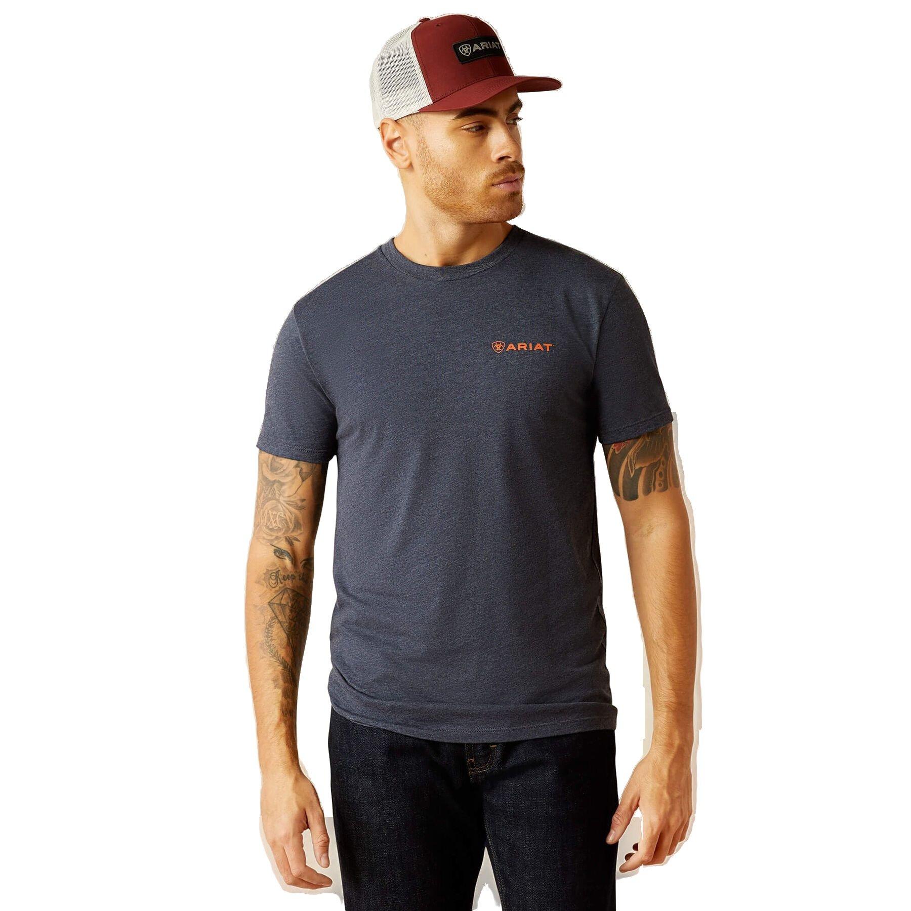 Ariat Men's Eagle Rock Tee - NAVY Thumbnail View 1