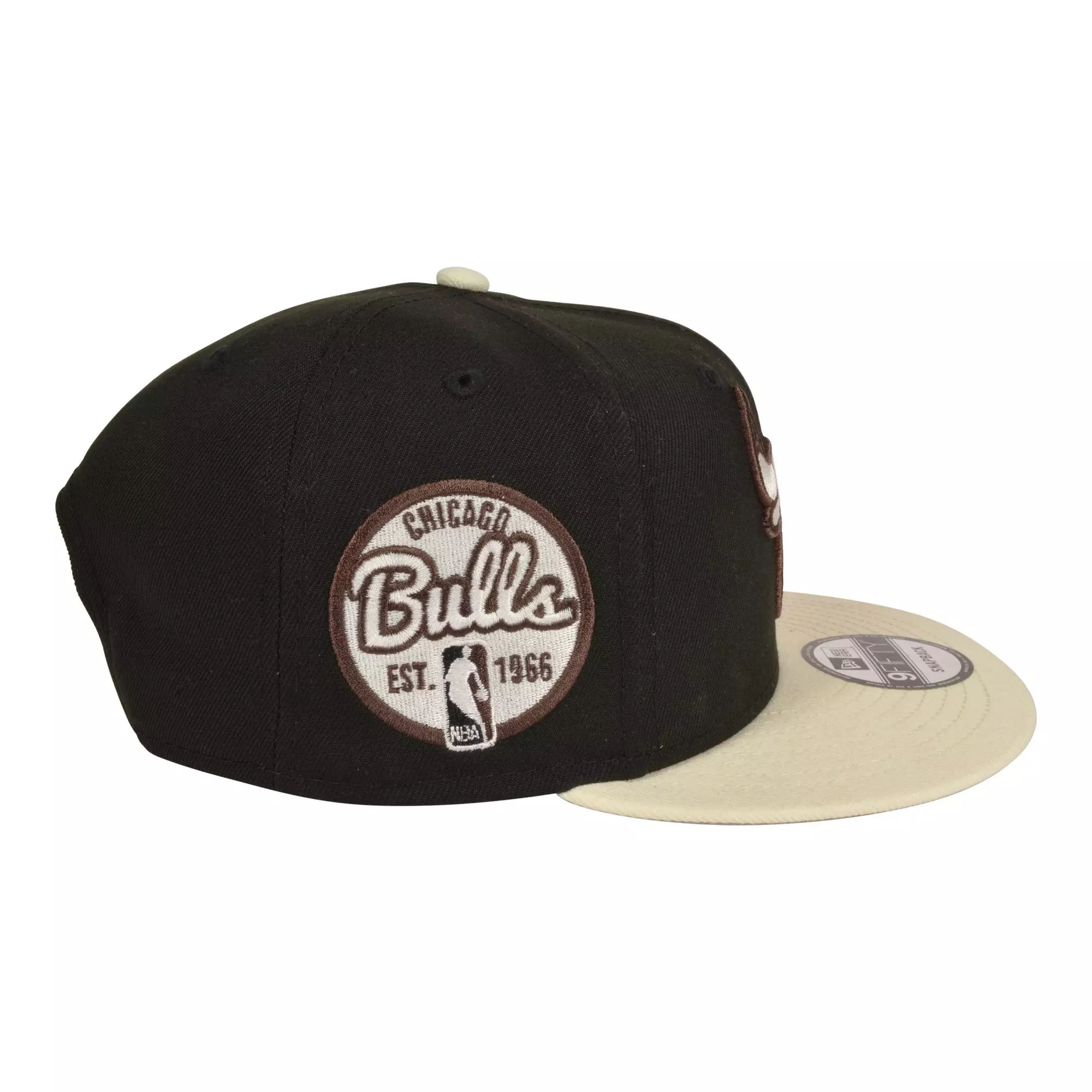 New Era Chicago Bulls 9FIFTY Retro 5 Snapback Hat-Black/Sail - CREAM