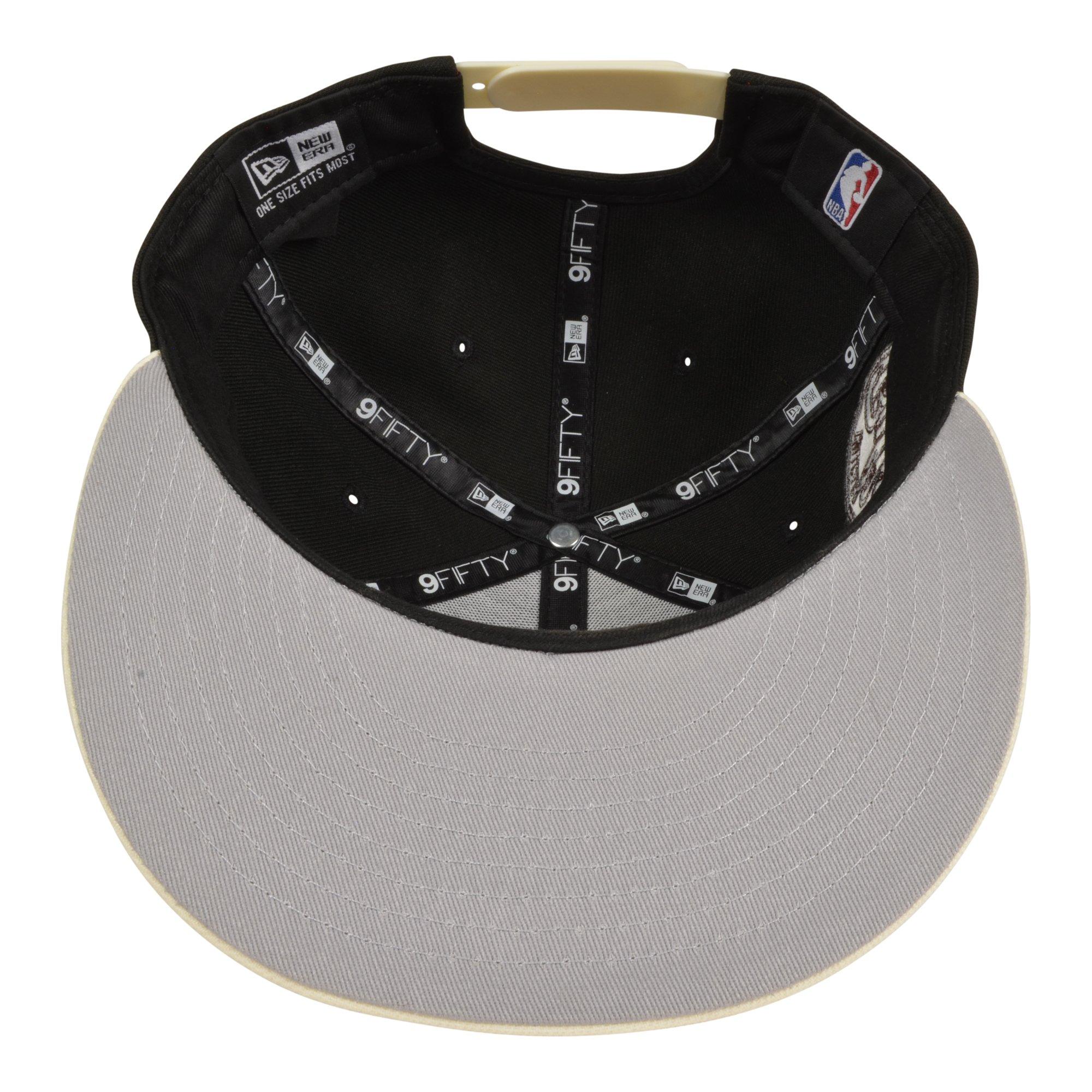 New Era Chicago Bulls 9FIFTY Retro 5 Snapback Hat-Black/Sail