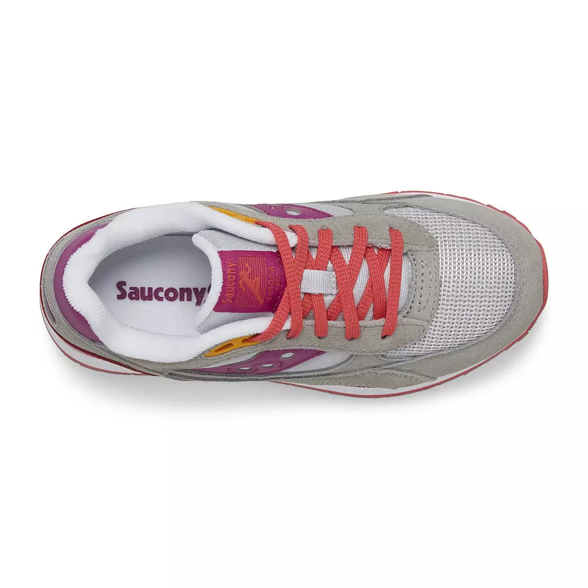 Saucony Shadow 6000 "Grey/Pink/Purple" Preschool Girls' Shoe - GREY/PINK