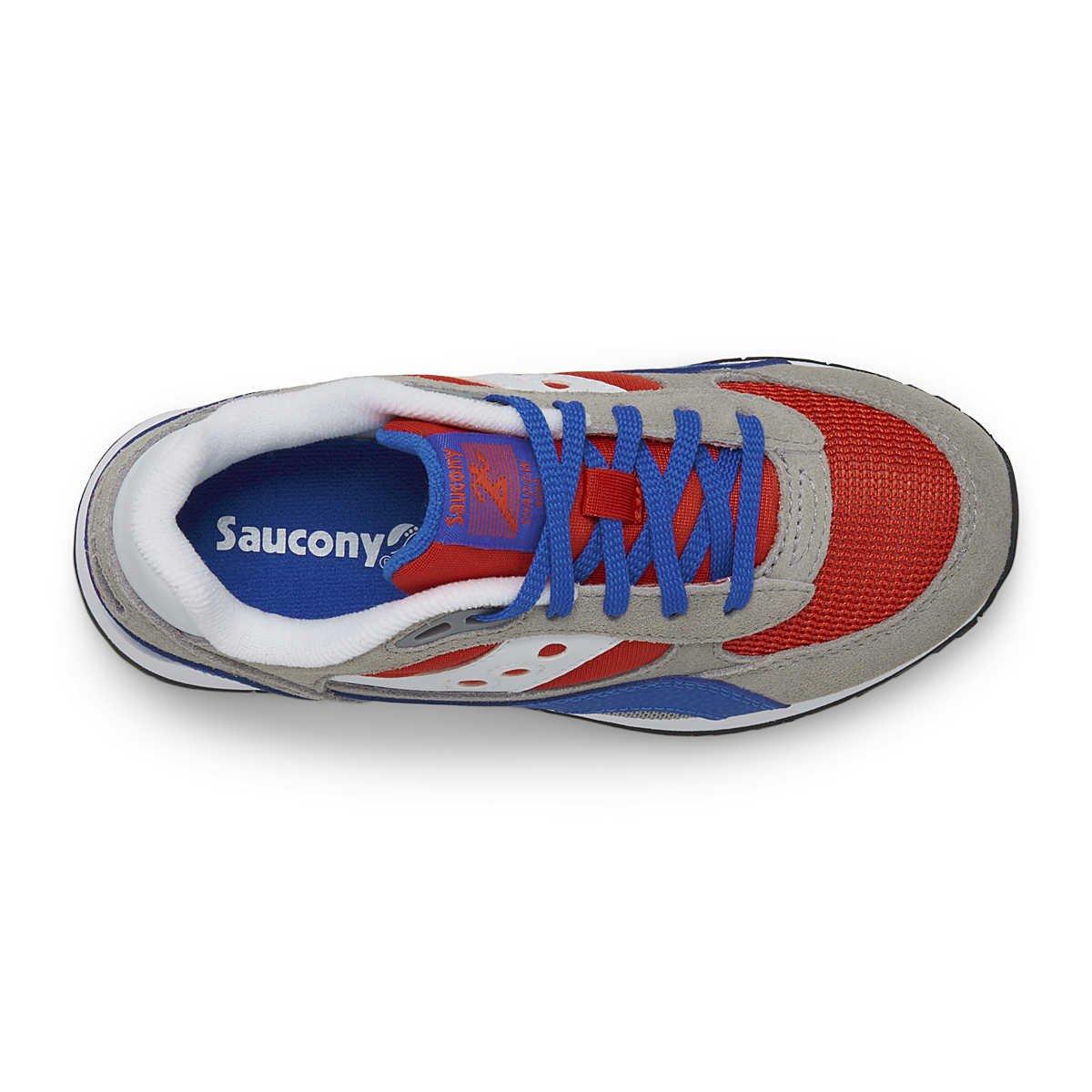 Saucony Shadow 6000 "Grey/Blue/Red" Grade School Boys' Shoe - GREY/NAVY/RED Thumbnail View 5