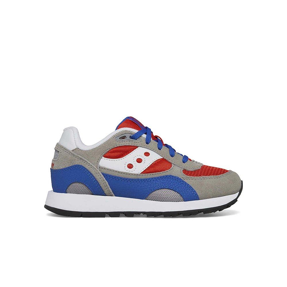Saucony Shadow 6000 "Grey/Blue/Red" Grade School Boys' Shoe - GREY/NAVY/RED Thumbnail View 1