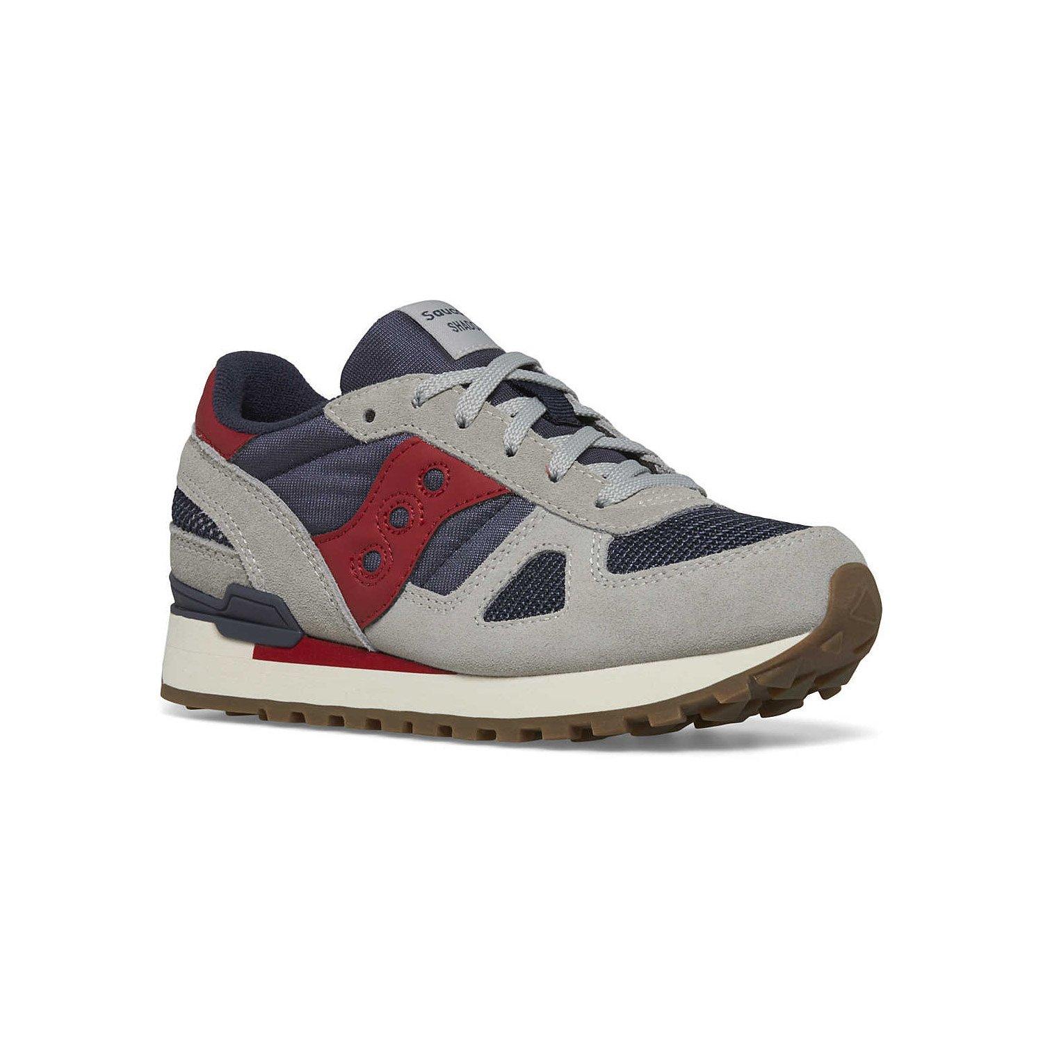 Saucony Shadow 6000 "Grey/Navy/Red" Grade School Boys' Shoe - GREY/NAVY/RED Thumbnail View 2