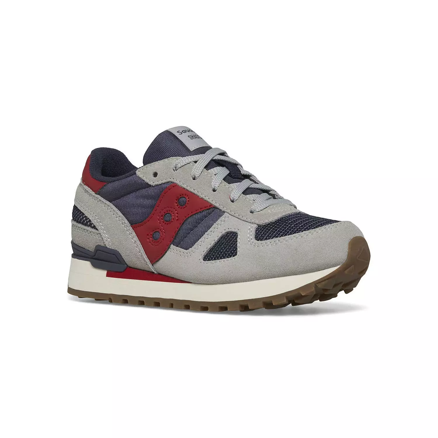 Saucony Shadow 6000 "Grey/Navy/Red" Grade School Boys' Shoe - GREY/NAVY/RED