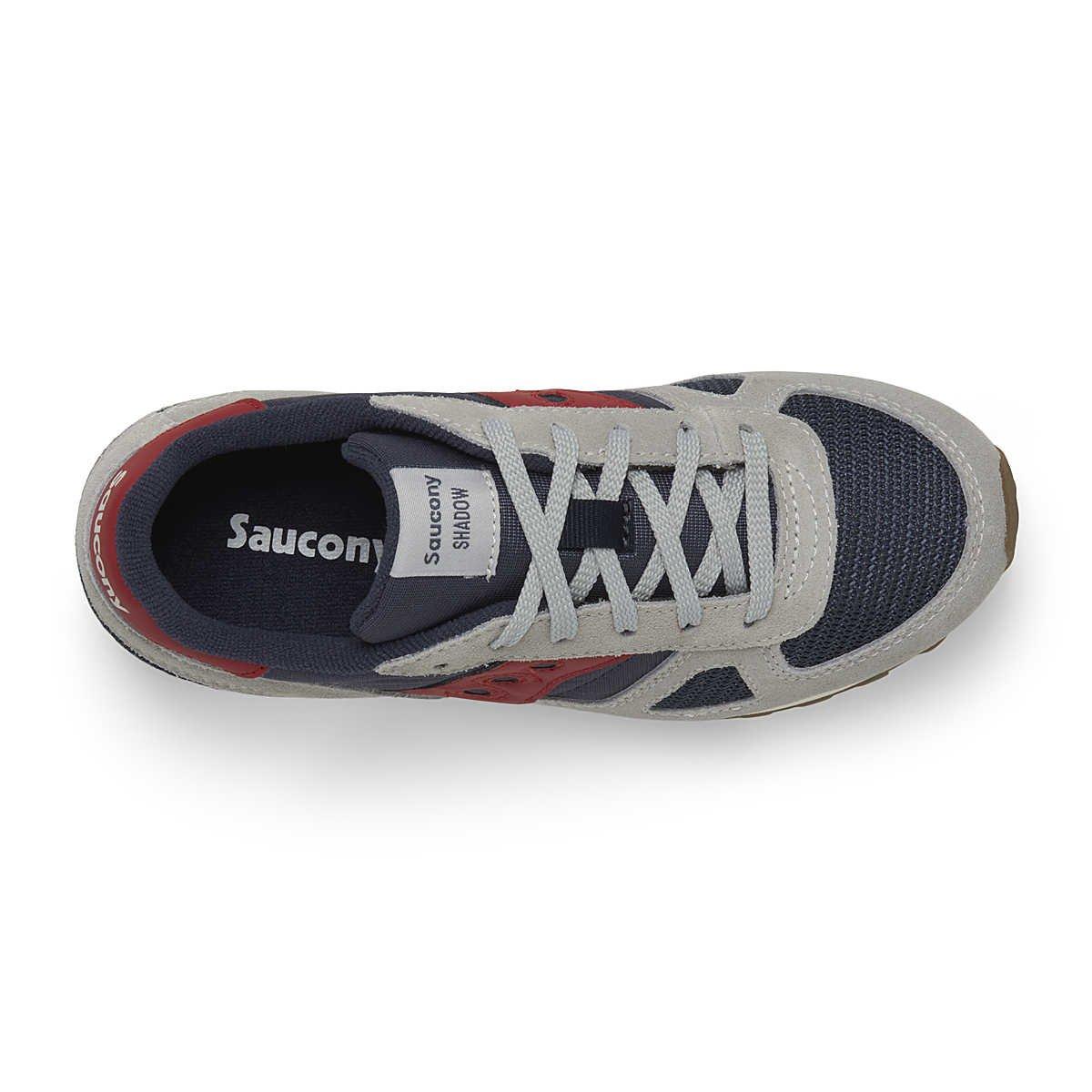 Saucony Shadow 6000 "Grey/Navy/Red" Grade School Boys' Shoe - GREY/NAVY/RED Thumbnail View 5