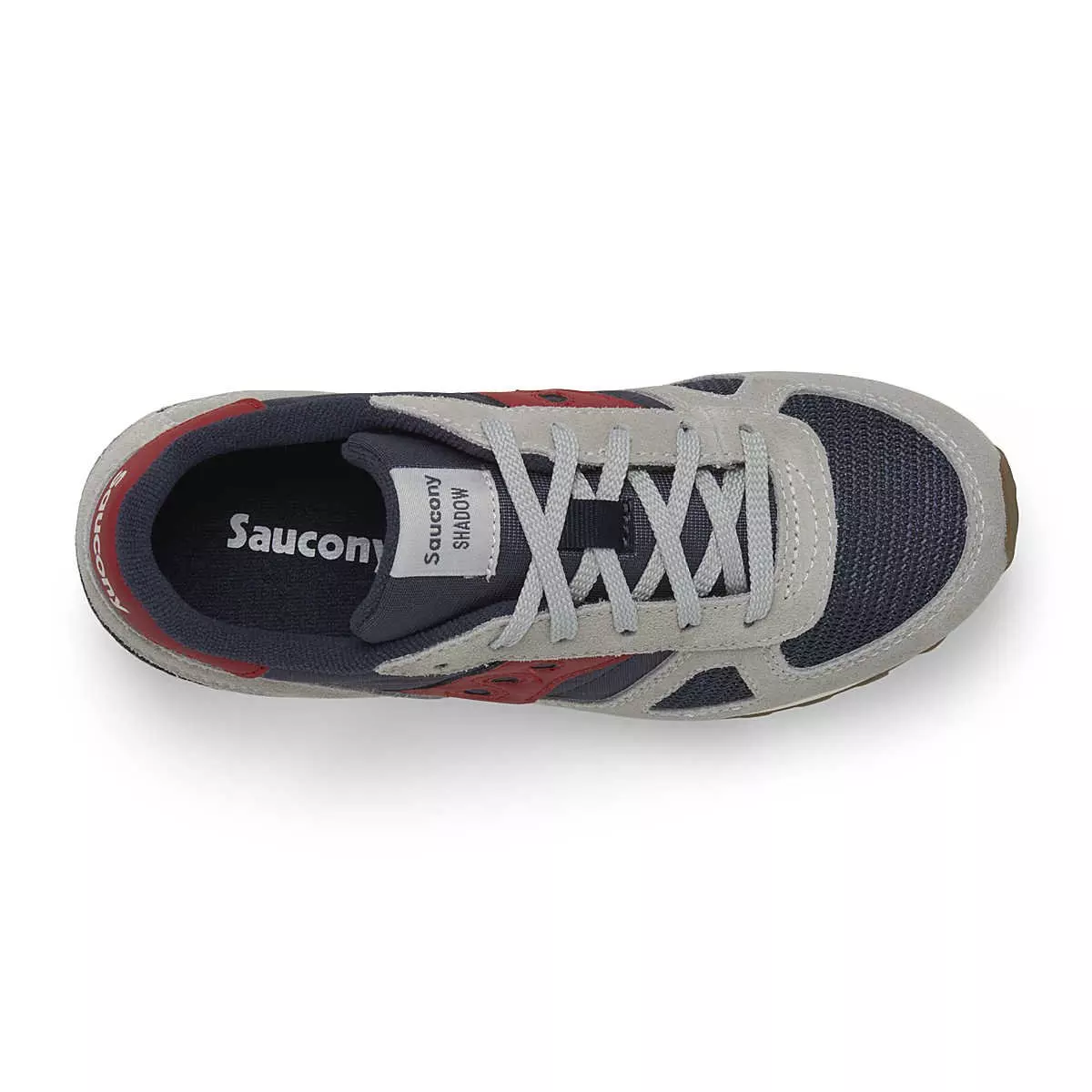 Saucony Shadow 6000 "Grey/Navy/Red" Grade School Boys' Shoe - GREY/NAVY/RED