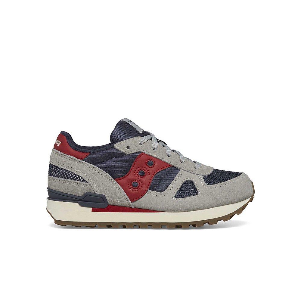 Saucony Shadow 6000 "Grey/Navy/Red" Grade School Boys' Shoe - GREY/NAVY/RED Thumbnail View 1