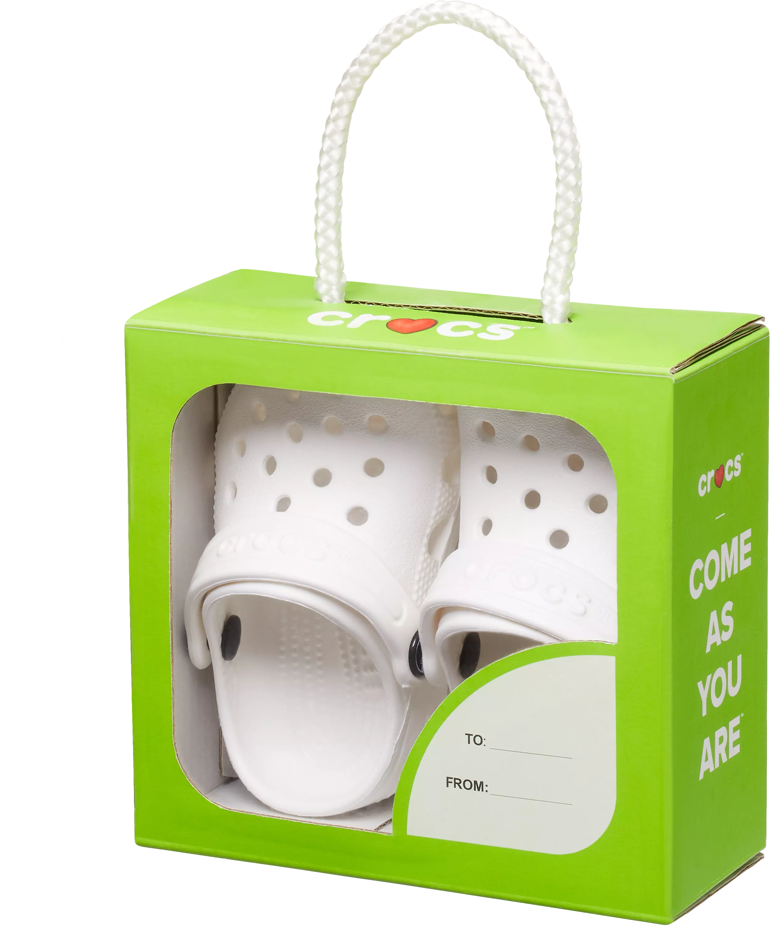 Crocs Classic Boxed Set "White" Infant Kids' Clog - WHITE