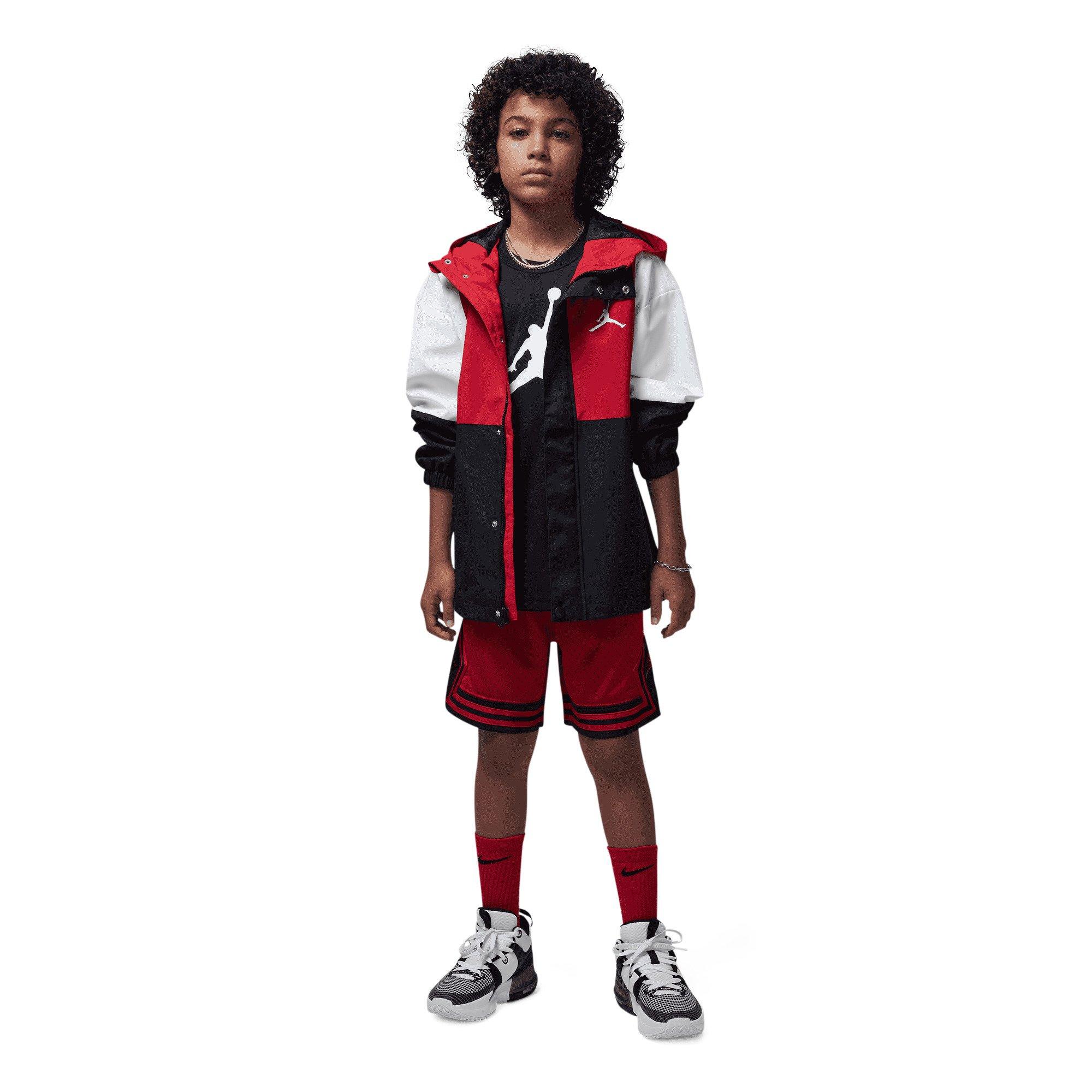 Jordan Diamond Big Boys' Red/Black Shorts