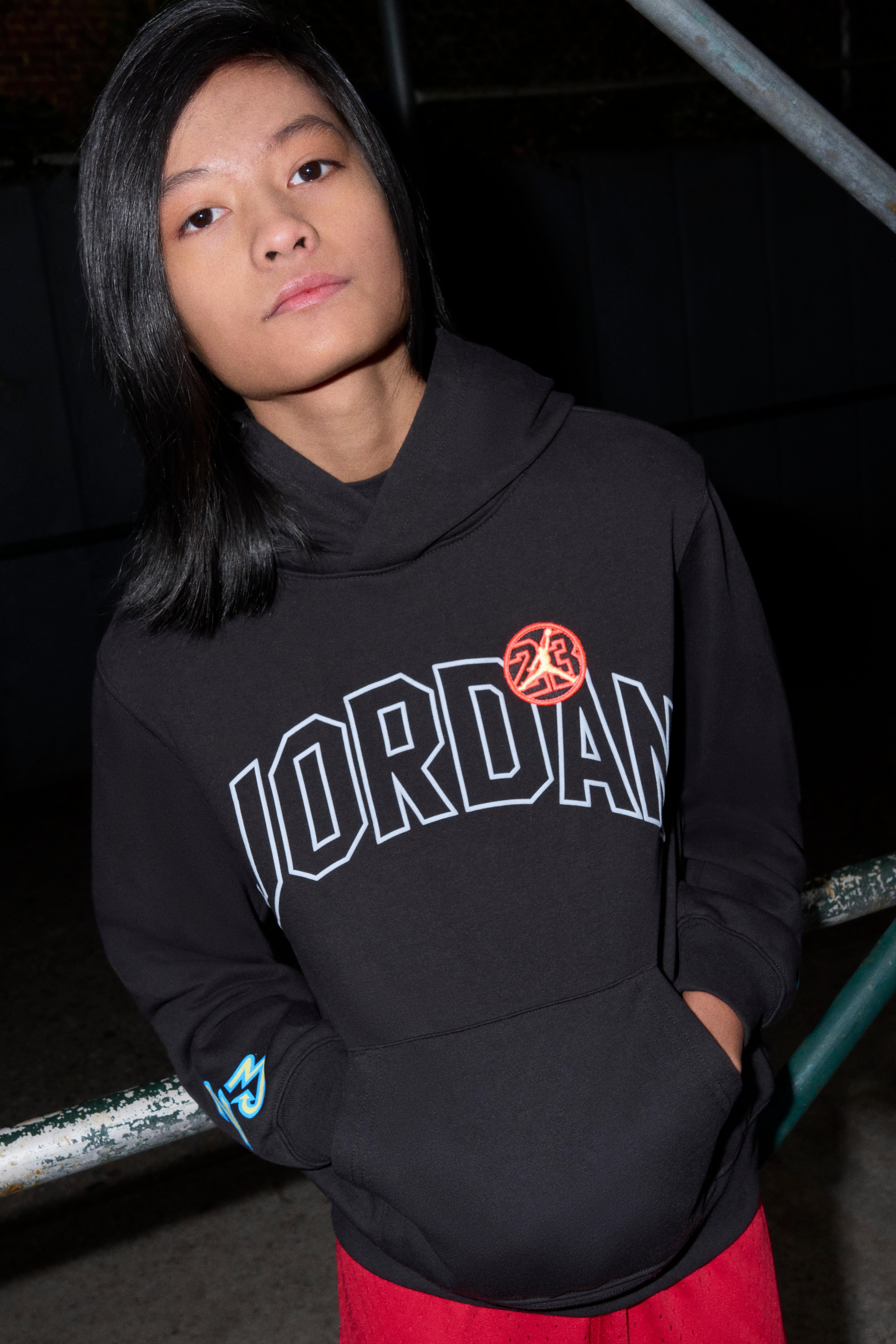 Jordan Big Boys' Diamond Shorts - Red/Black - RED/BLACK Thumbnail View 6