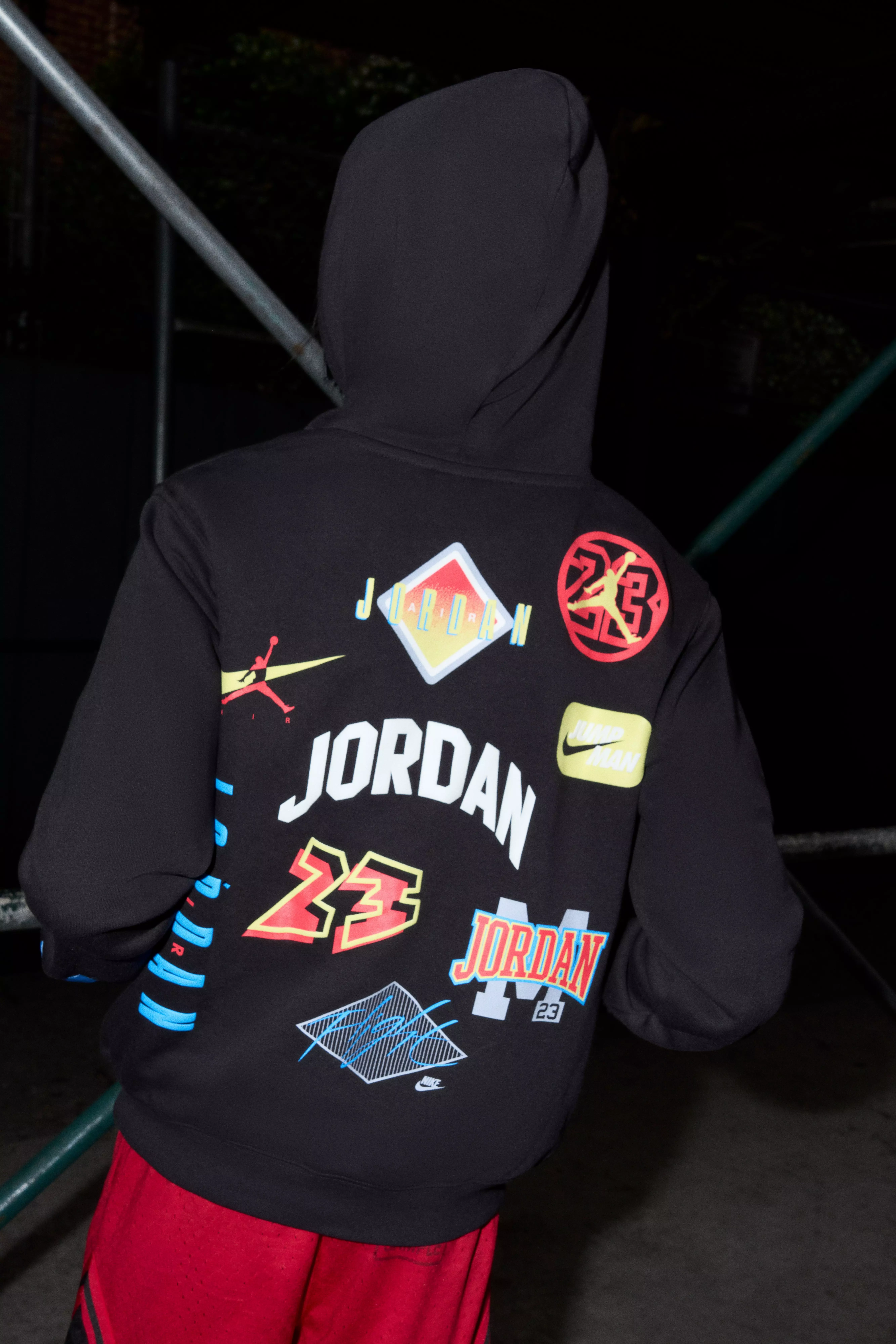 Jordan Big Boys' Diamond Shorts - Red/Black - RED/BLACK