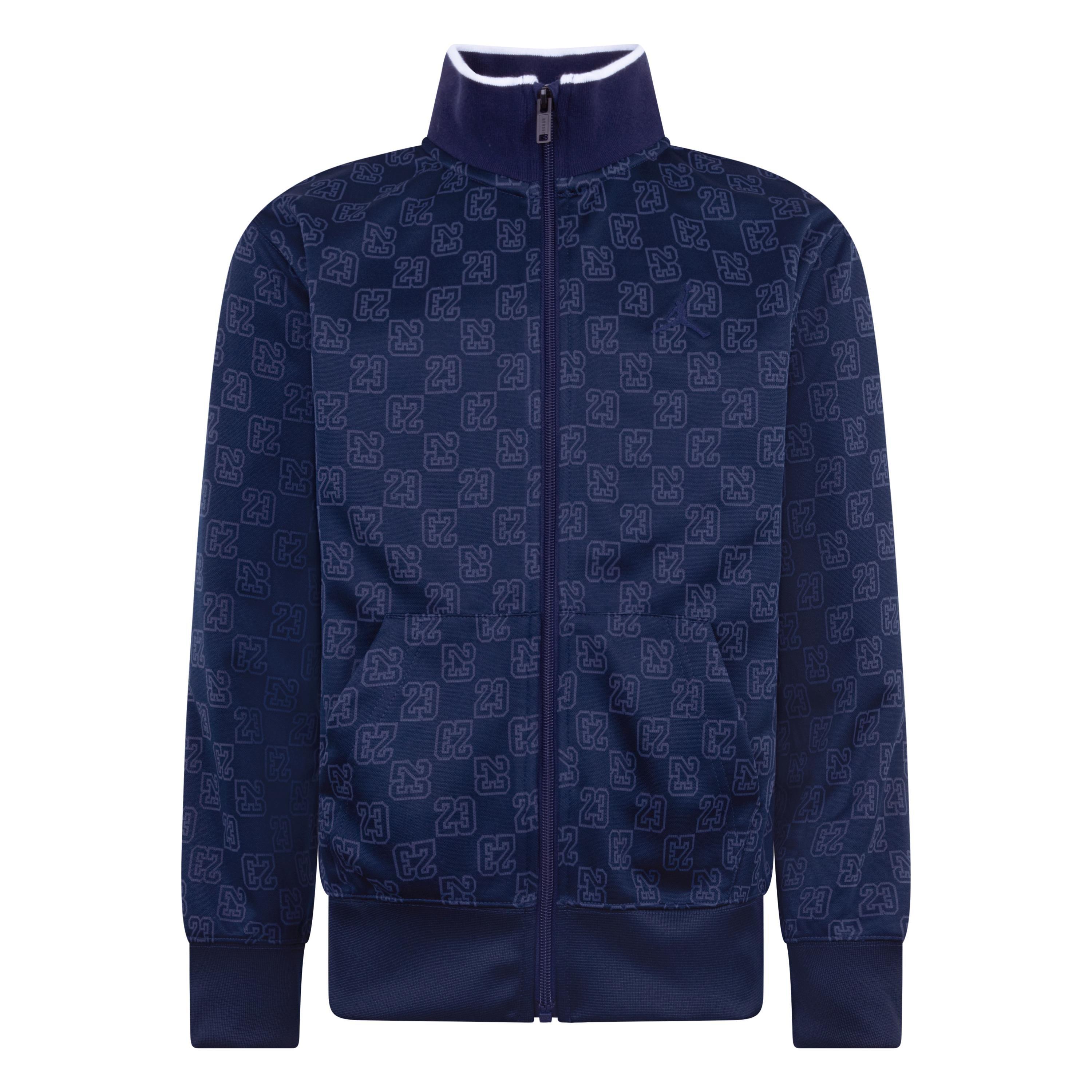 Jordan Big Boys' Monogram Track Jacket - Blue - BLUE