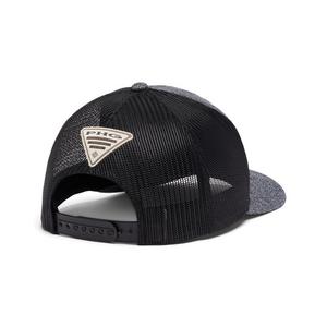 Columbia PHG Leather Flag Mesh Snapback-Grey/Black