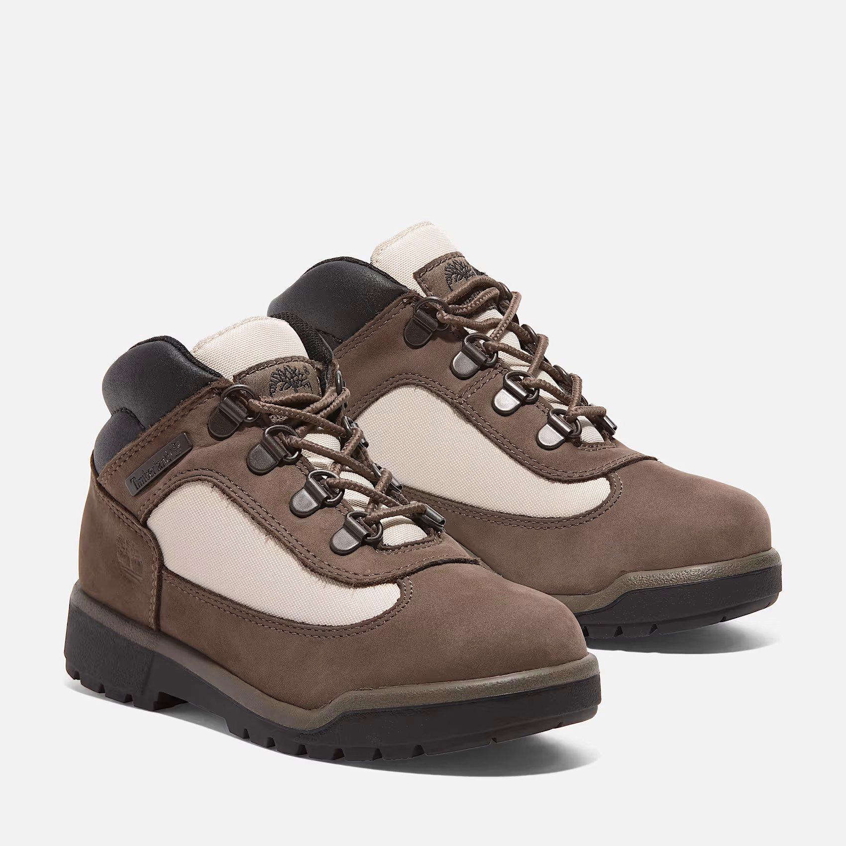 Timberland Field Mid Grade School Boys' "Brown Nubuck" Boot