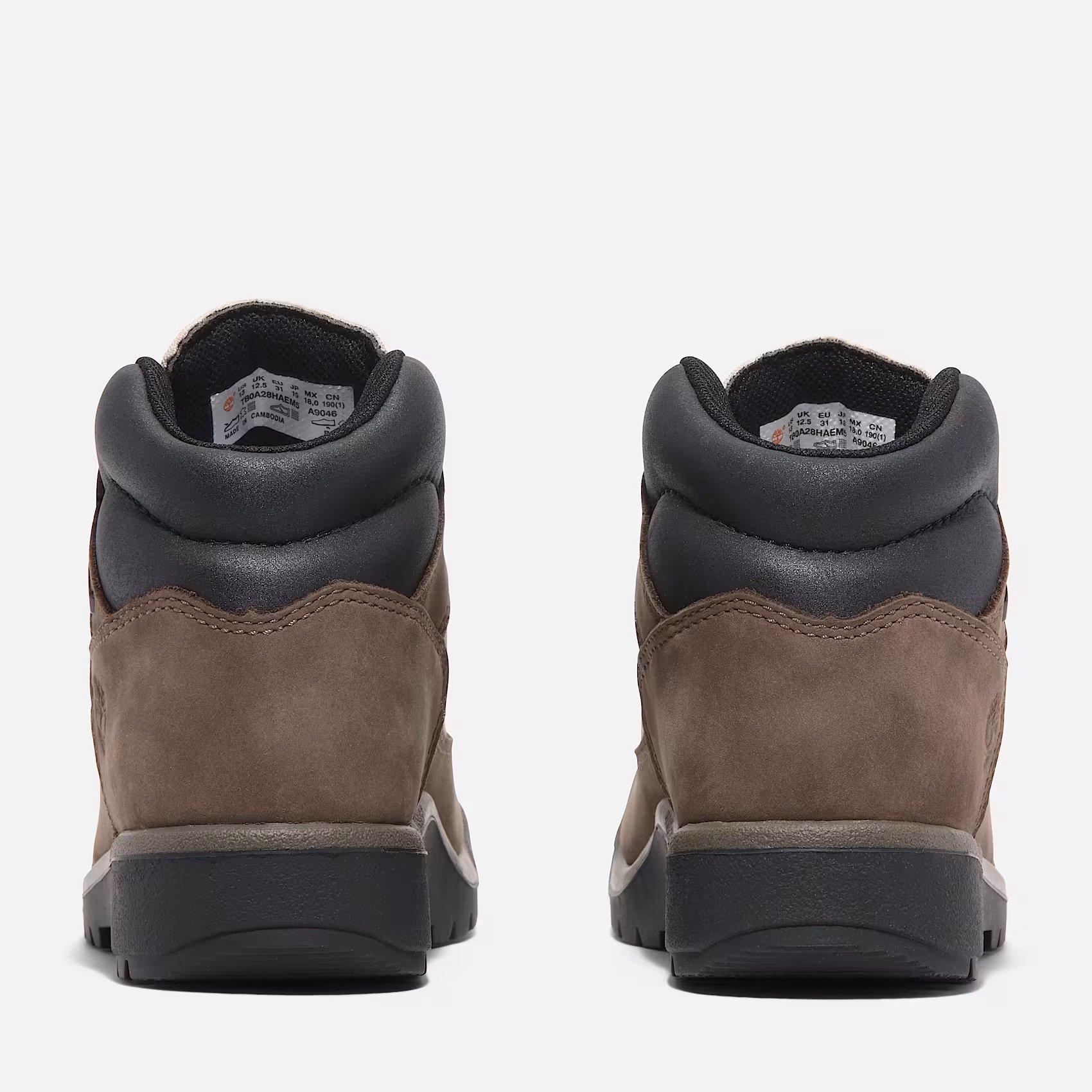 Timberland Field Mid Grade School Boys' "Brown Nubuck" Boot