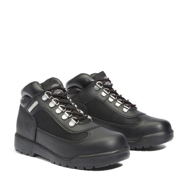 Timberland Field Mid Grade School Boys' "Black" Boot