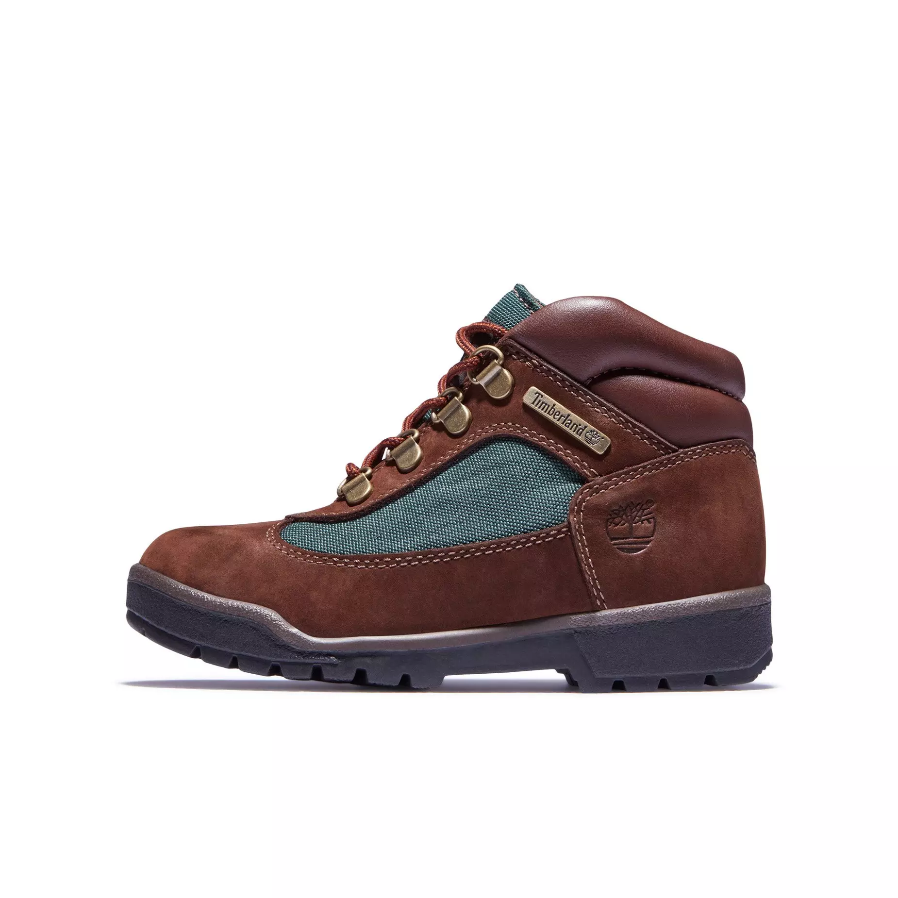 Timberland Premium Mid "Dk Brown" Grade School Kids' Field Boot - BROWN