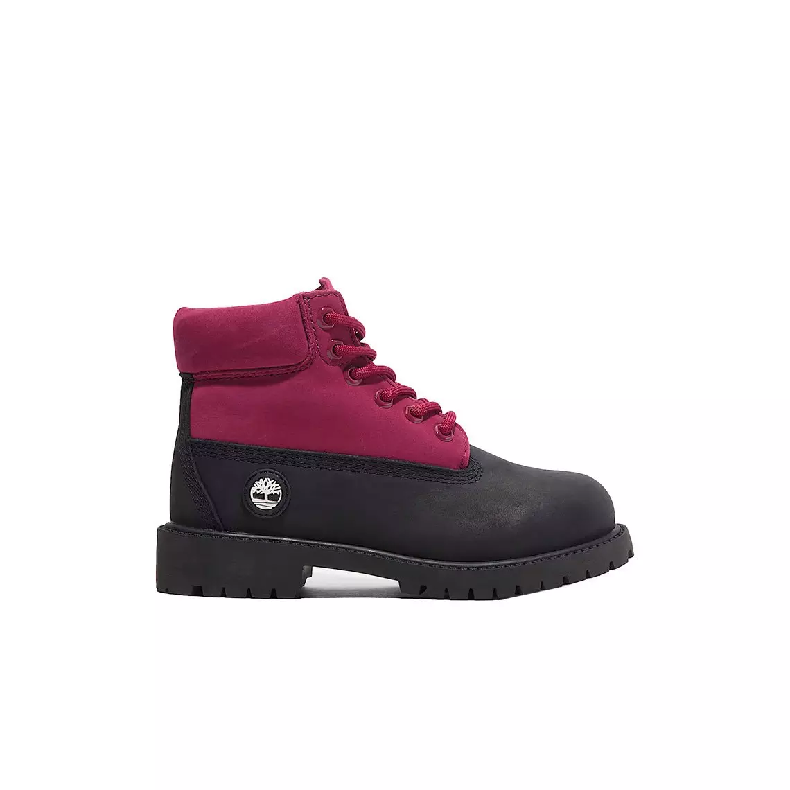 Timberland 6-Inch Premium "Black/Pink" Toddler Girls' Boot - BLACK/PINK