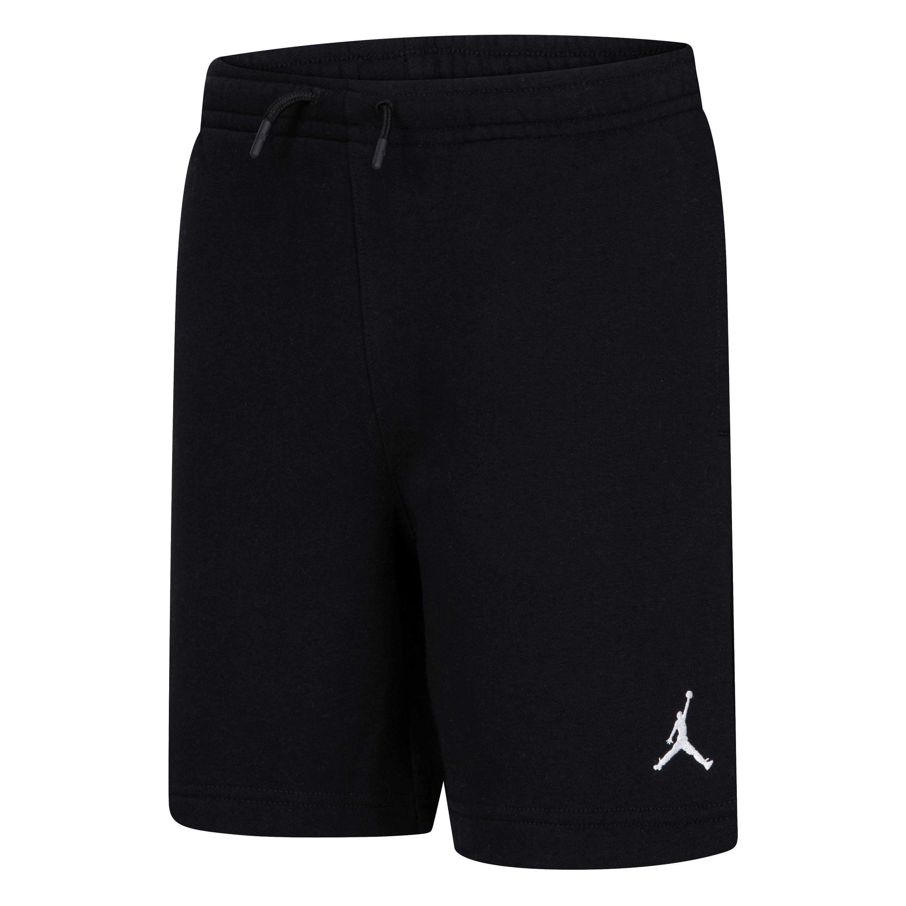 Jordan Big Boys' Brooklyn Fleece Shorts - Black - BLACK Thumbnail View 1