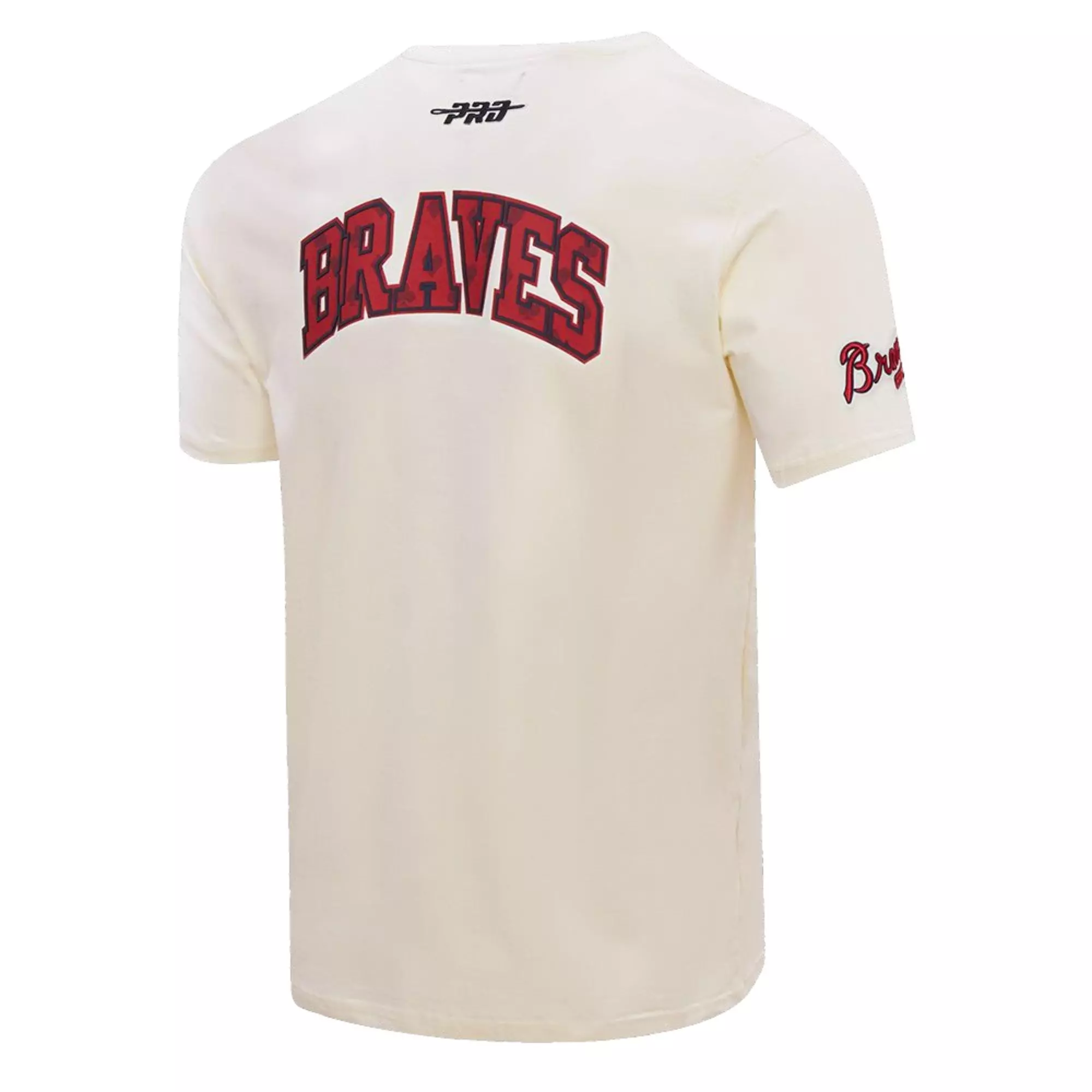 Pro Standard Men's Atlanta Braves Playing Cards Short Sleeve Top-Eggshell - CREAM