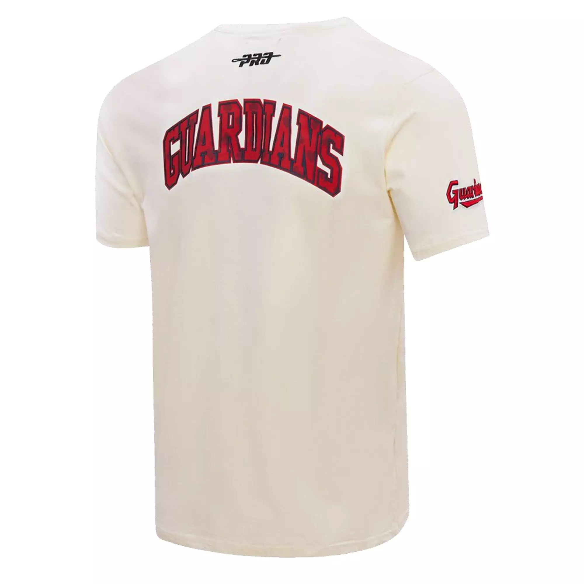 Pro Standard Men's Cleveland Guardians Playing Cards Short Sleeve Top-Eggshell - CREAM