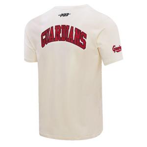 Pro Standard Men's Cleveland Guardians Playing Cards Short Sleeve Top-Eggshell