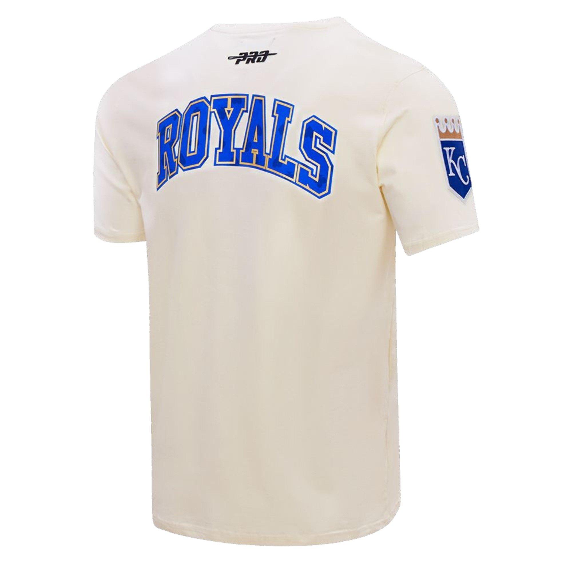 Pro Standard Men's Kansas City Royals Playing Cards Short Sleeve Top-Eggshell - CREAM Thumbnail View 2