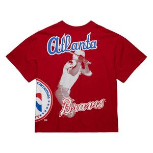 Mitchell & Ness Men's Atlanta Braves Logo Blast Short Sleeve Top