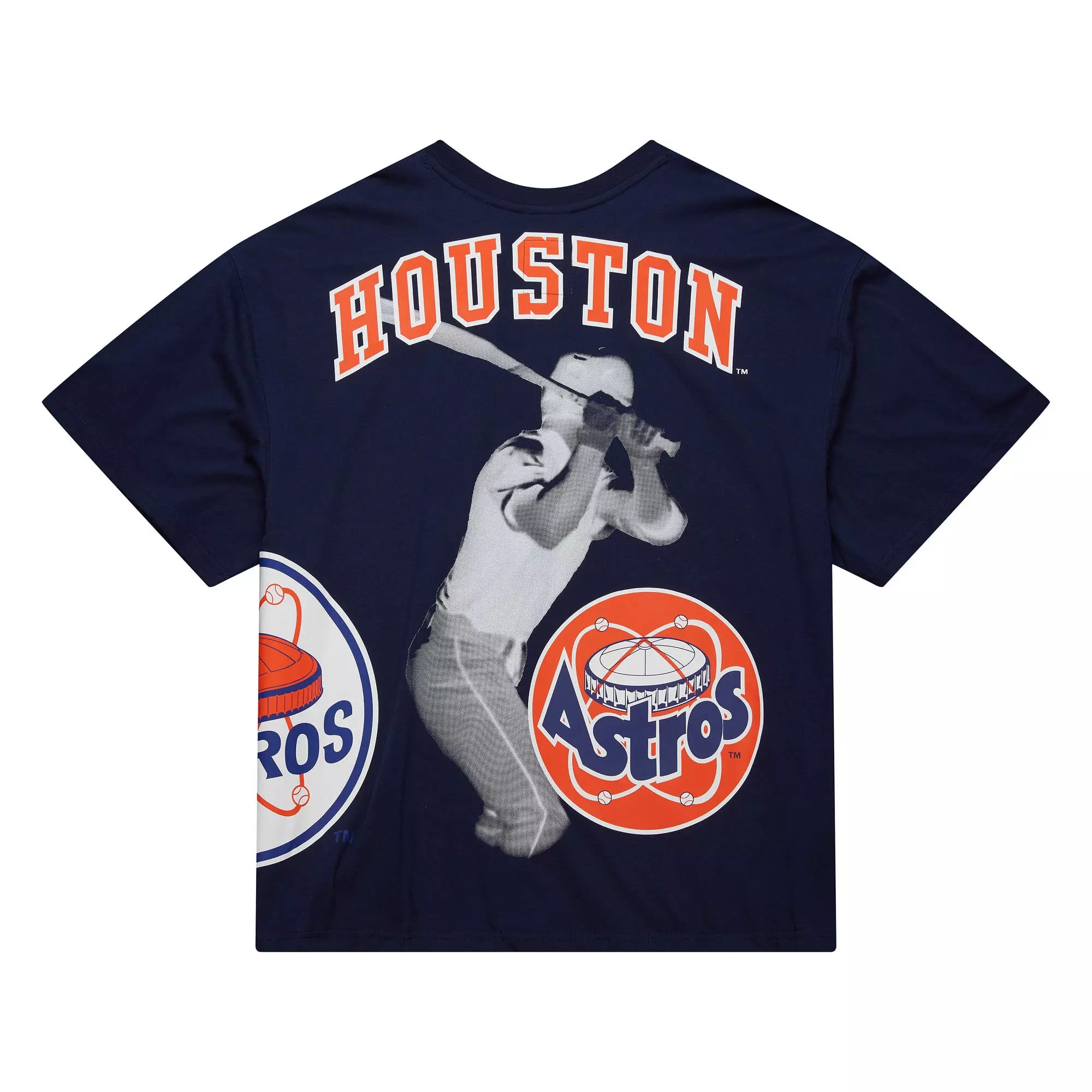 Mitchell & Ness Men's Houston Astros Logo Blast Short Sleeve Top - BLUE