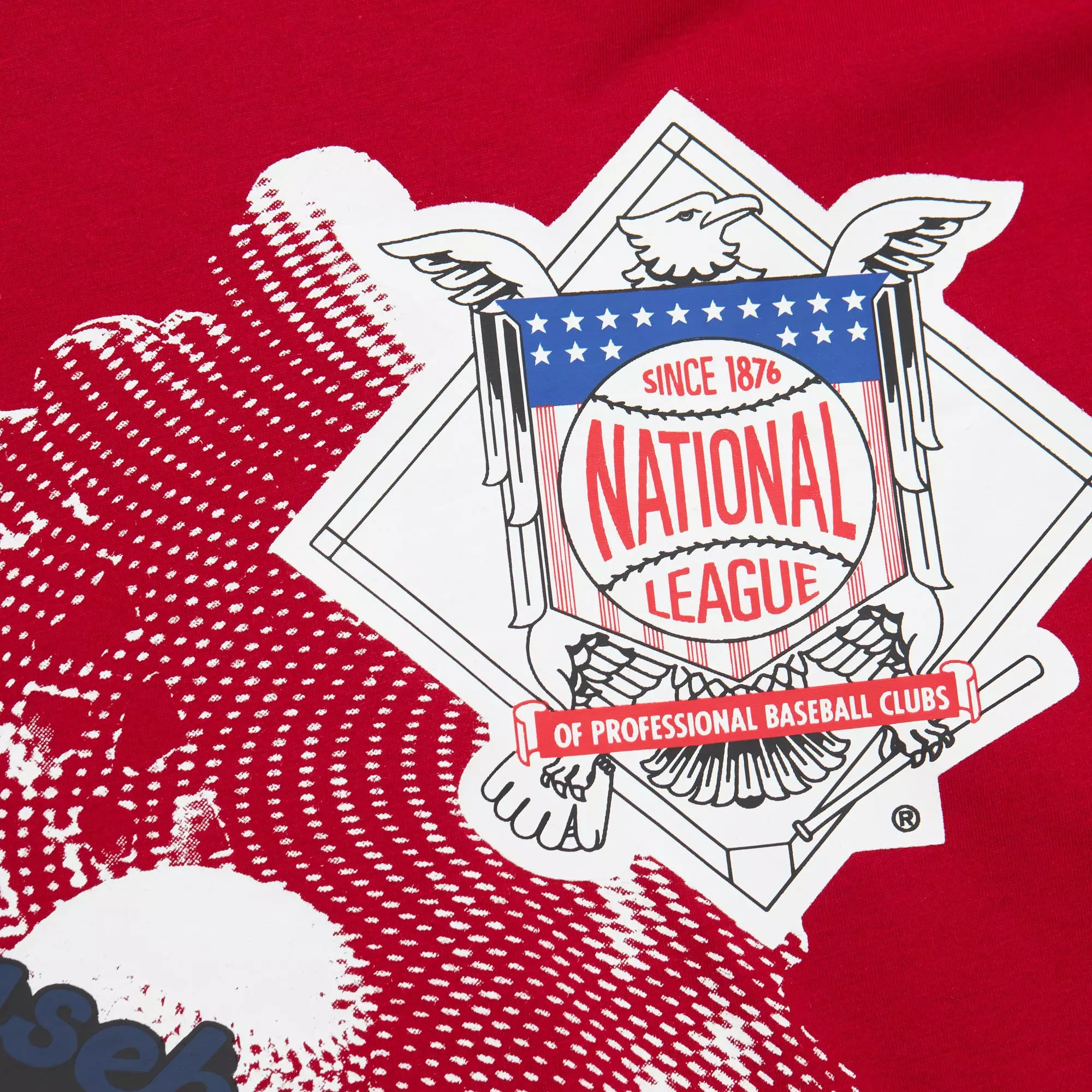 Mitchell & Ness Men's t. Louis Cardinals Logo Blast Short Sleeve Top - RED