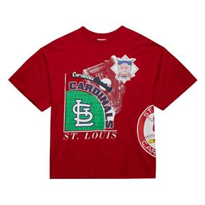 Mitchell & Ness Men's t. Louis Cardinals Logo Blast Short Sleeve Top