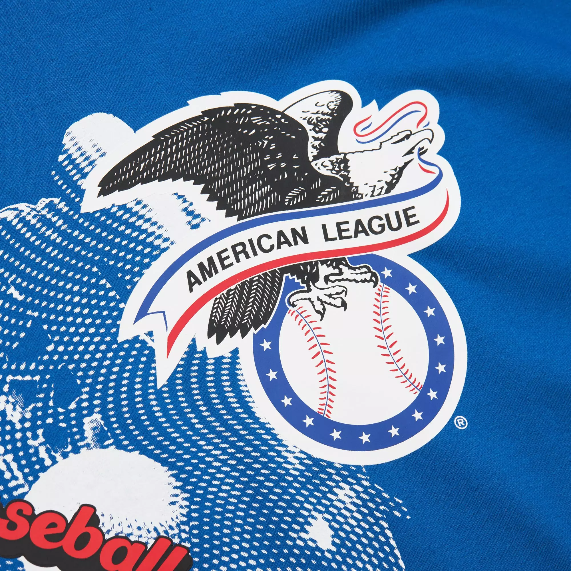 Mitchell & Ness Men's Texas Rangers Logo Blast Short Sleeve Top - ROYAL