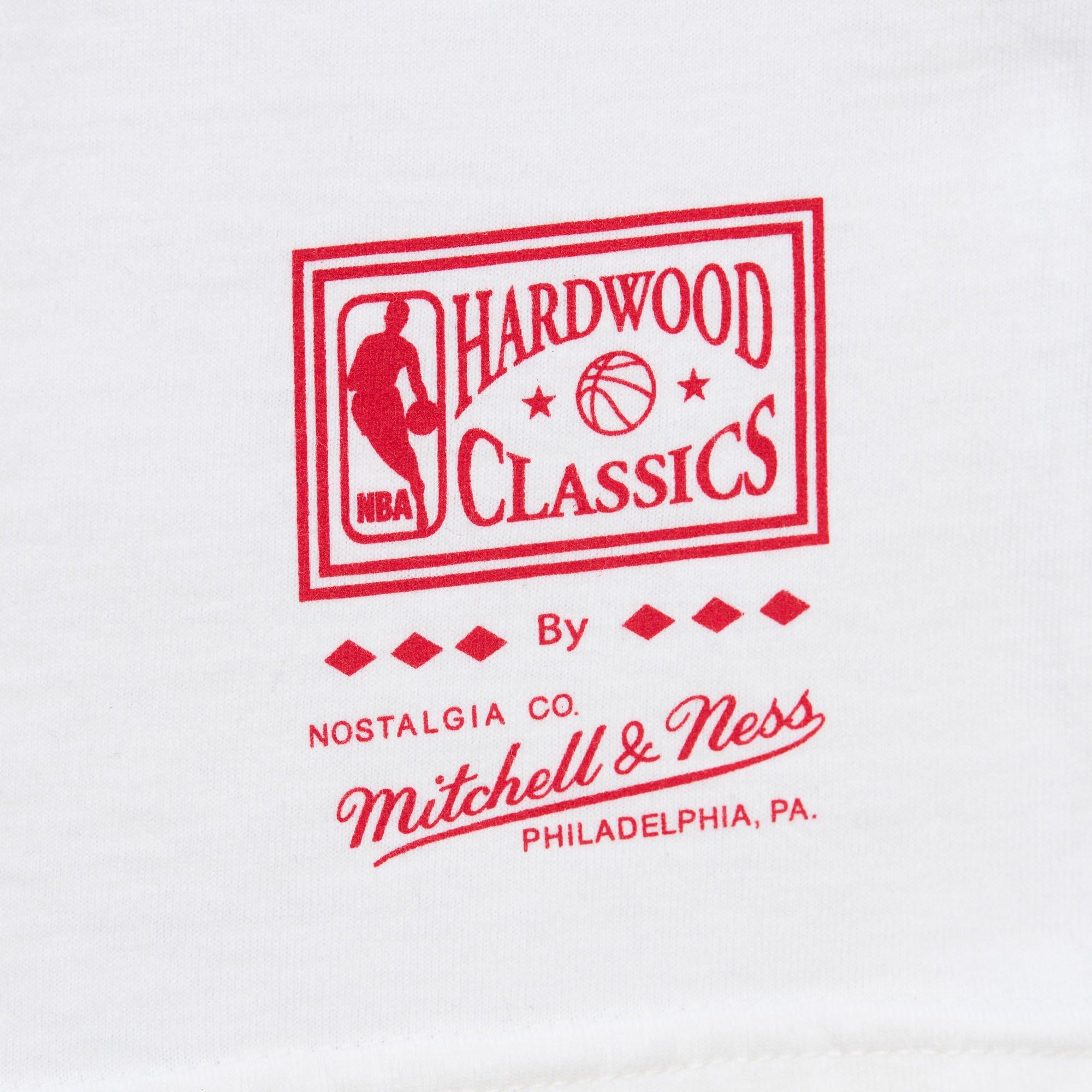 Mitchell & Ness Men's D. Rodman Chicago Bulls Short Sleeve Top - WHITE Thumbnail View 4