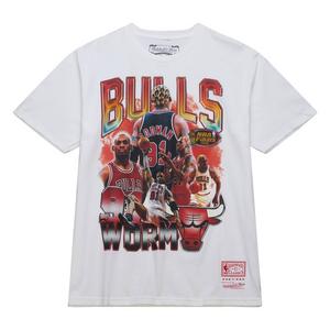 Mitchell & Ness Men's D. Rodman Chicago Bulls Short Sleeve Top