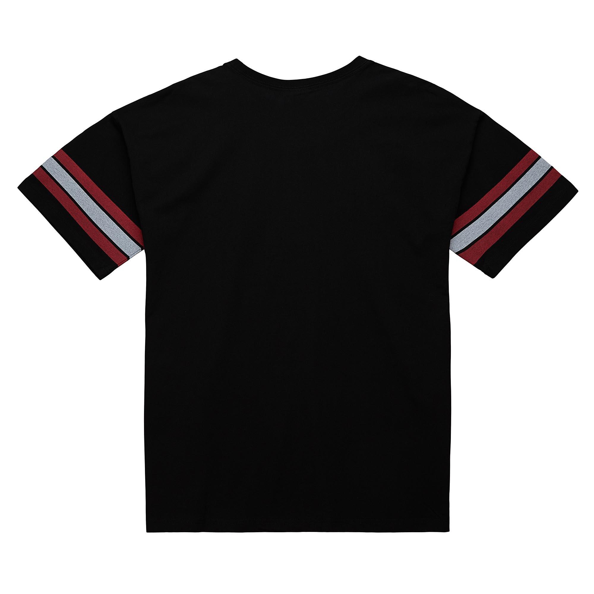 Mitchell & Ness Men's Chicago Bulls Vintage Oversize Short Sleeve Top - BLACK Thumbnail View 2