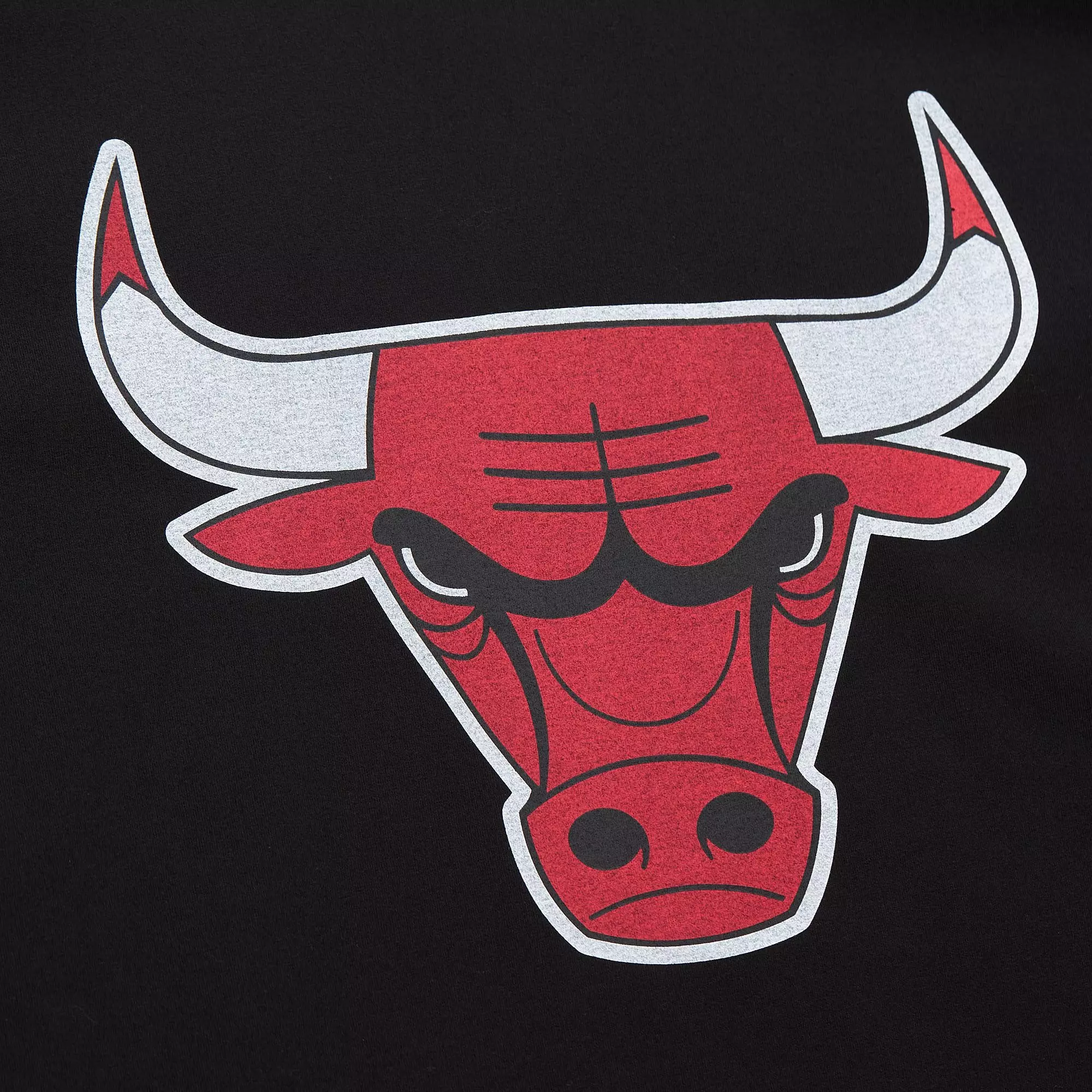 Mitchell & Ness Men's Chicago Bulls Vintage Oversize Short Sleeve Top - BLACK