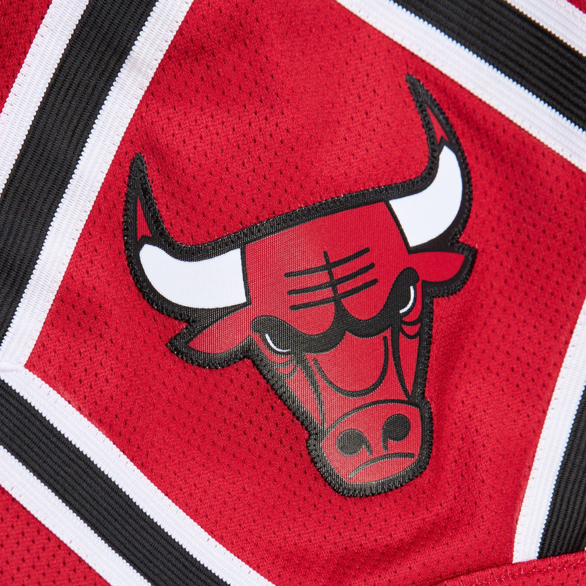 Mitchell & Ness Men's Chicago Bulls 7" Big Logo Shorts - RED Thumbnail View 3