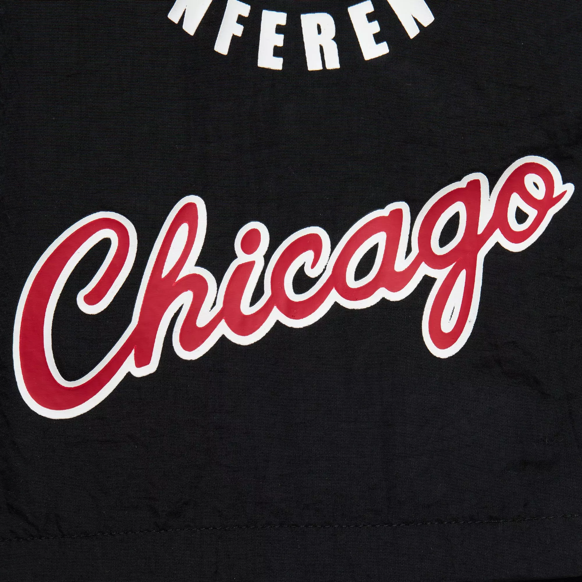 Mitchell & Ness Men's Chicago Bulls Vintage Nylon Shorts - BLACK