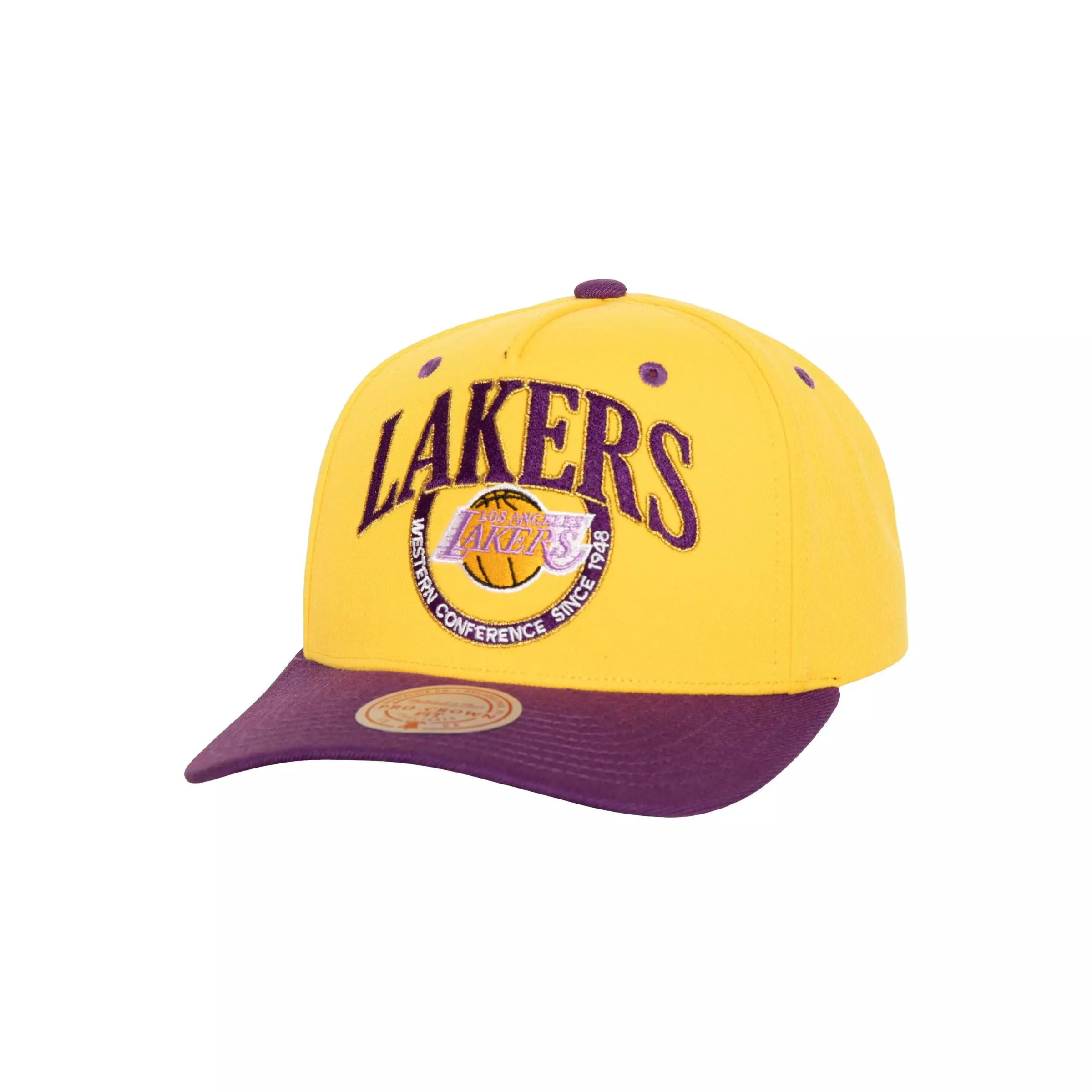 Mitchell & Ness Los Angeles Lakers Crown Jewel Pro Snapback - YELLOW