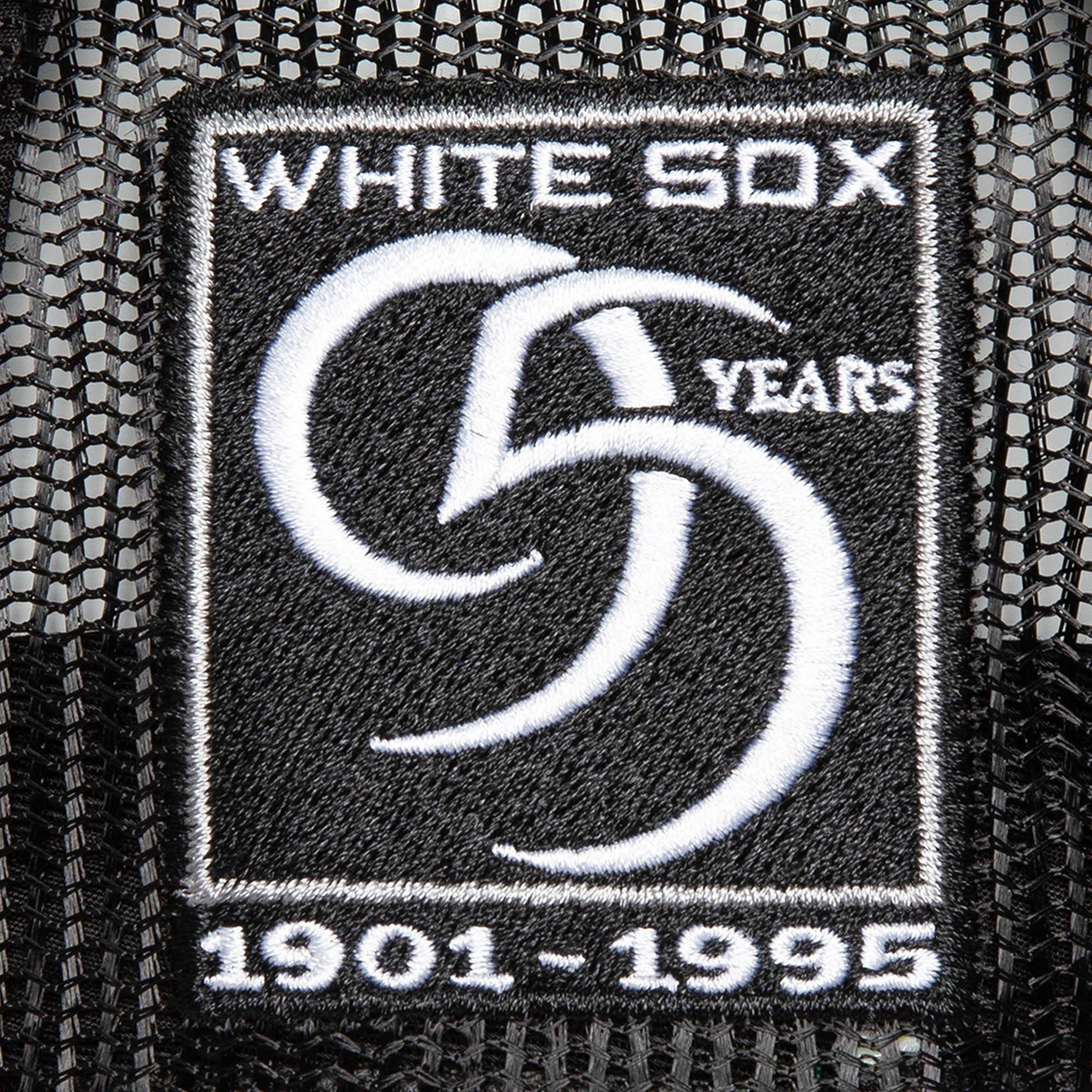 Mitchell & Ness Chicago White Sox Rope Trucker Snapback - BLACK Thumbnail View 3