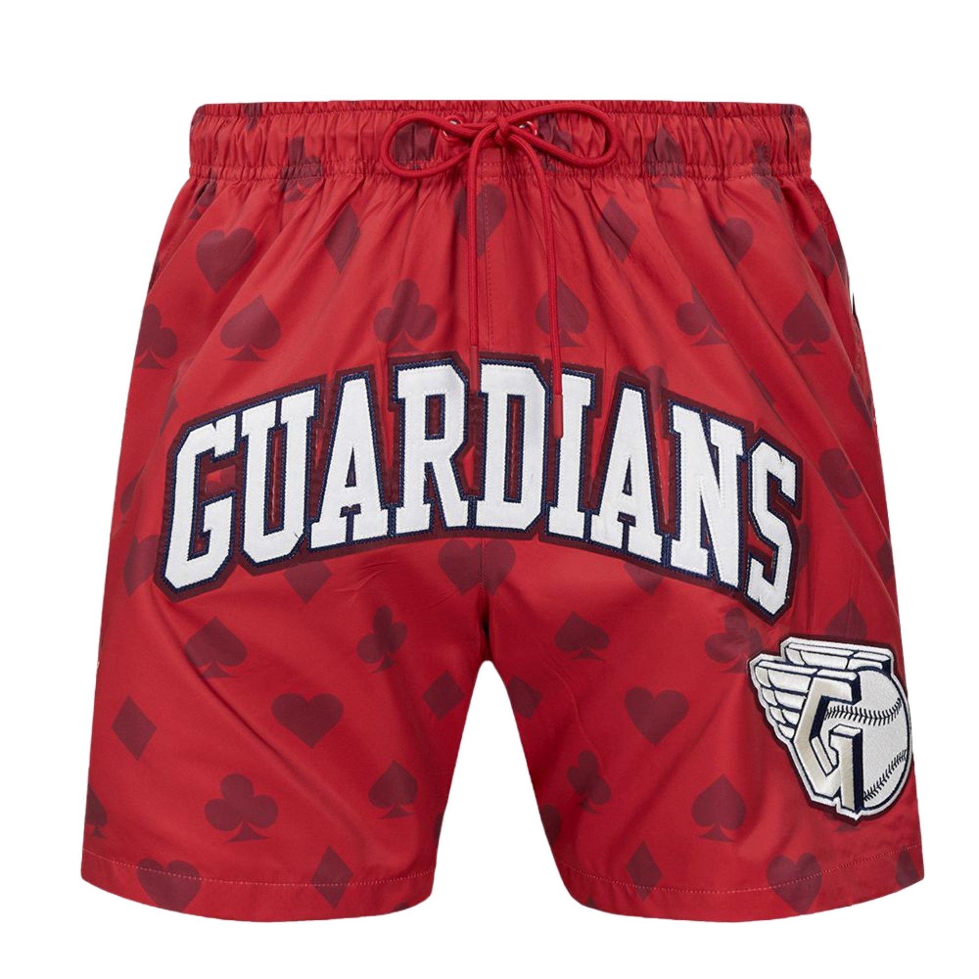 Pro Standard Men's Cleveland Guardians Playing Cards Shorts-Red - RED Thumbnail View 1