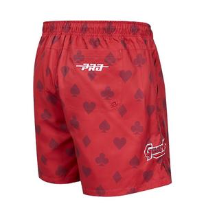 Pro Standard Men's Cleveland Guardians Playing Cards Shorts-Red