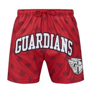 Pro Standard Men's Cleveland Guardians Playing Cards Shorts-Red